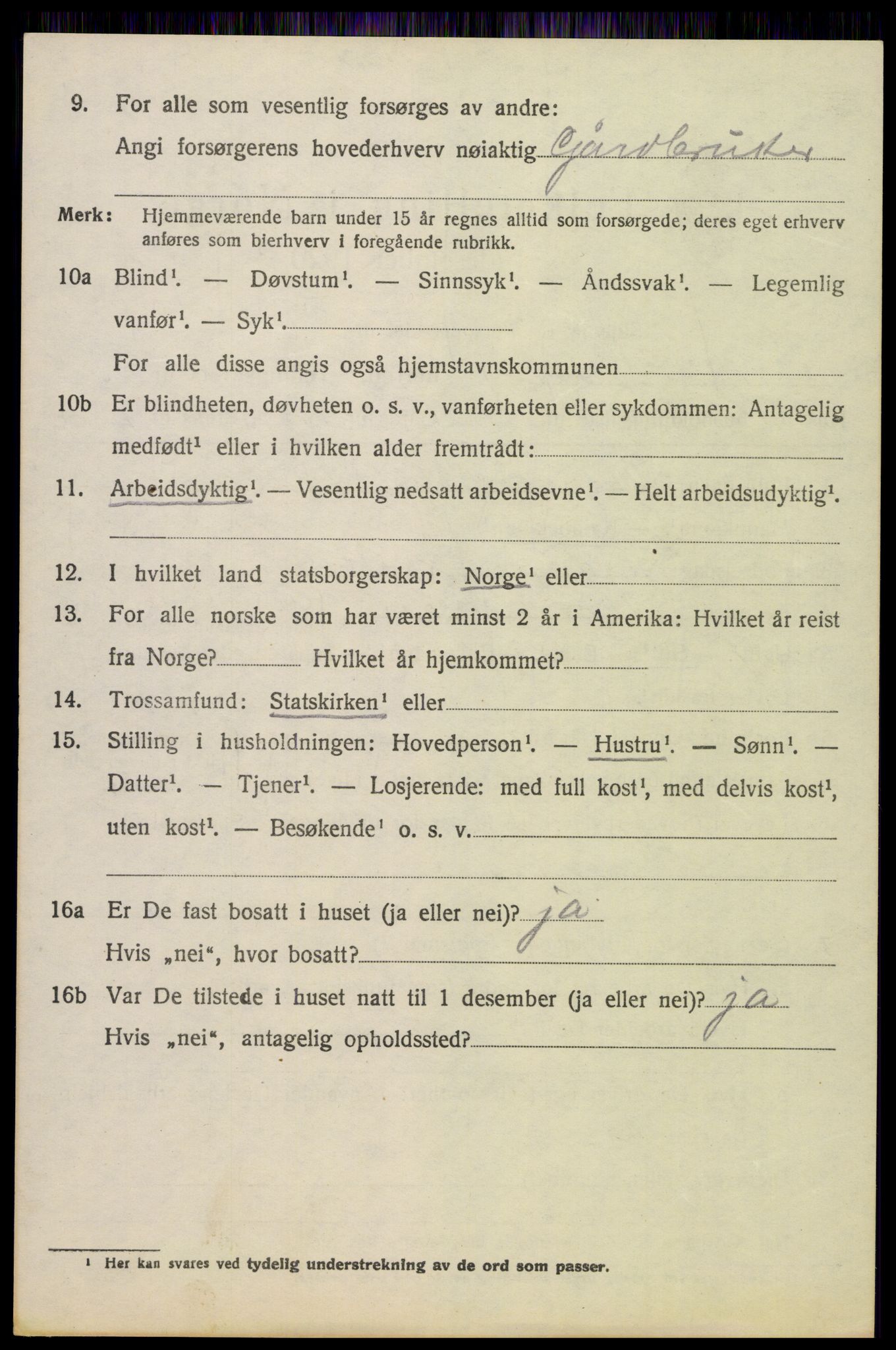 SAH, 1920 census for Nord-Fron, 1920, p. 10323