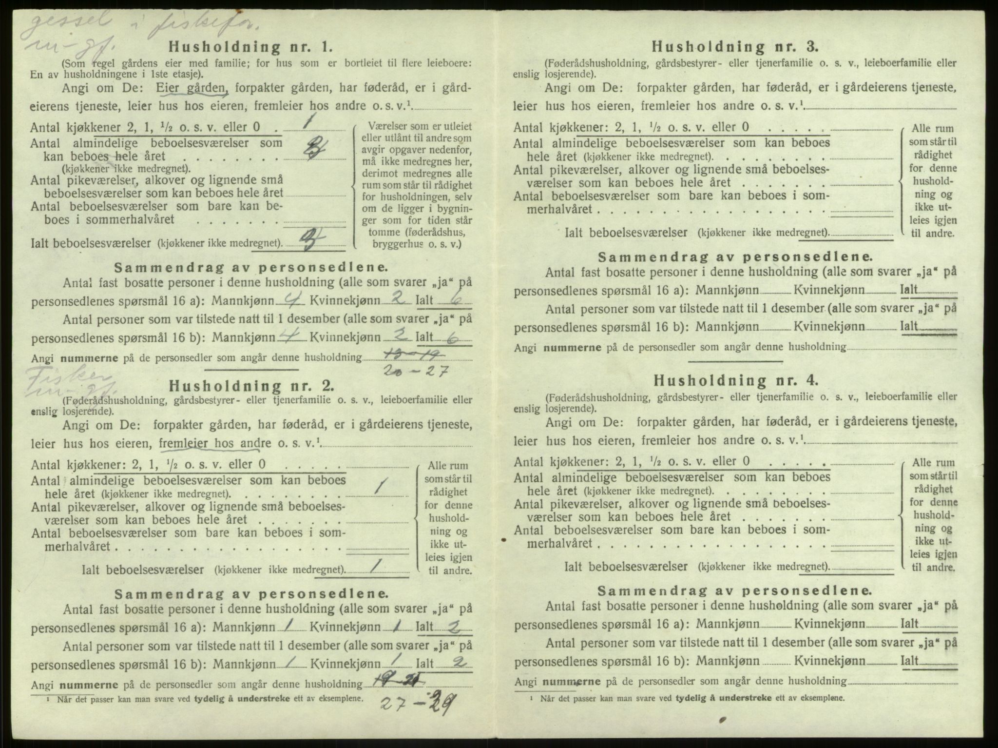 SAB, 1920 census for Kinn, 1920, p. 411