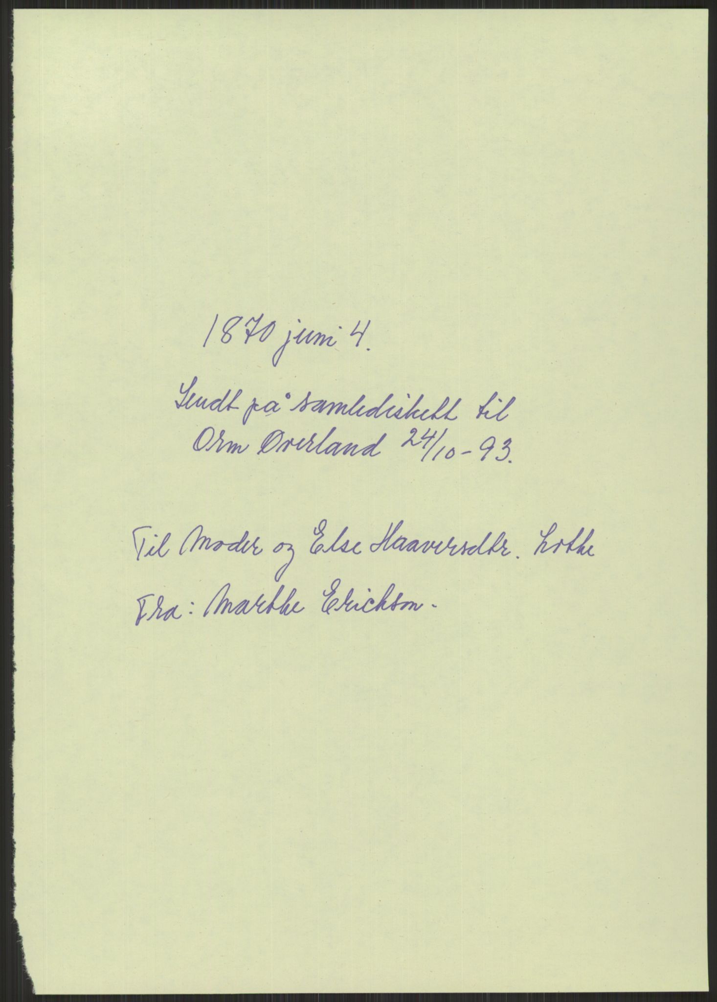 Samlinger til kildeutgivelse, Amerikabrevene, AV/RA-EA-4057/F/L0032: Innlån fra Hordaland: Nesheim - Øverland, 1838-1914, p. 1097