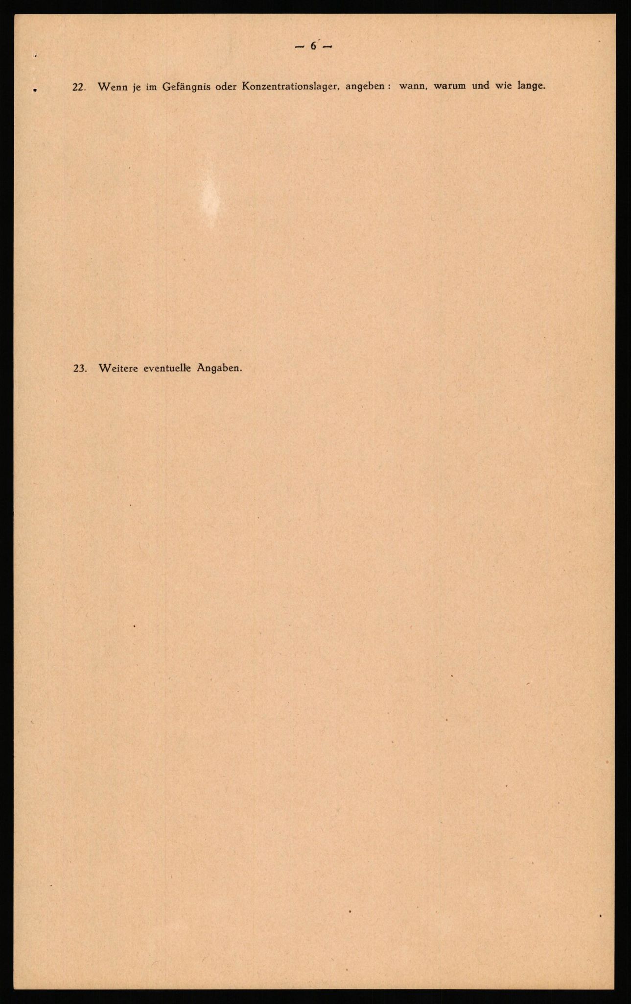 Forsvaret, Forsvarets overkommando II, RA/RAFA-3915/D/Db/L0034: CI Questionaires. Tyske okkupasjonsstyrker i Norge. Tyskere., 1945-1946, p. 318