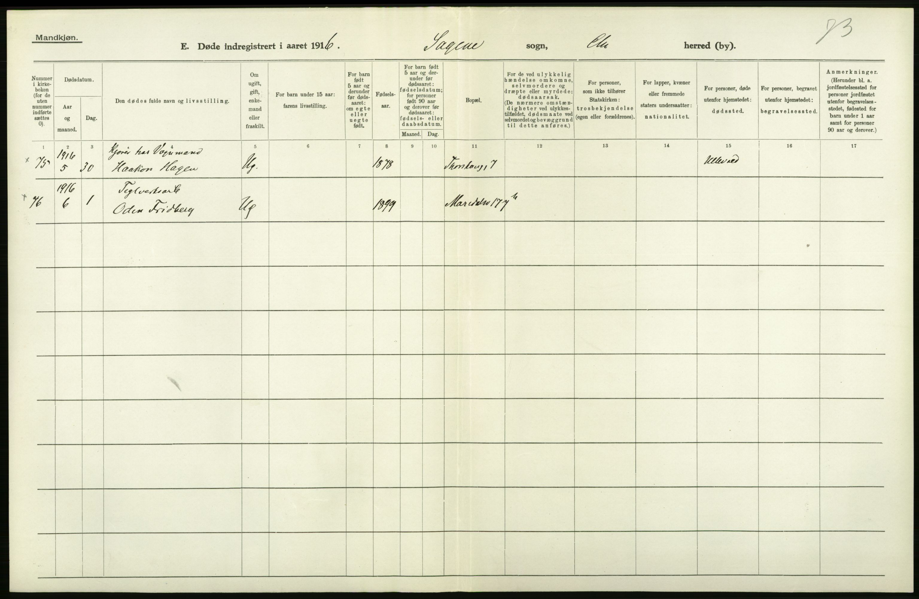 Statistisk sentralbyrå, Sosiodemografiske emner, Befolkning, AV/RA-S-2228/D/Df/Dfb/Dfbf/L0010: Kristiania: Døde, dødfødte., 1916, p. 240