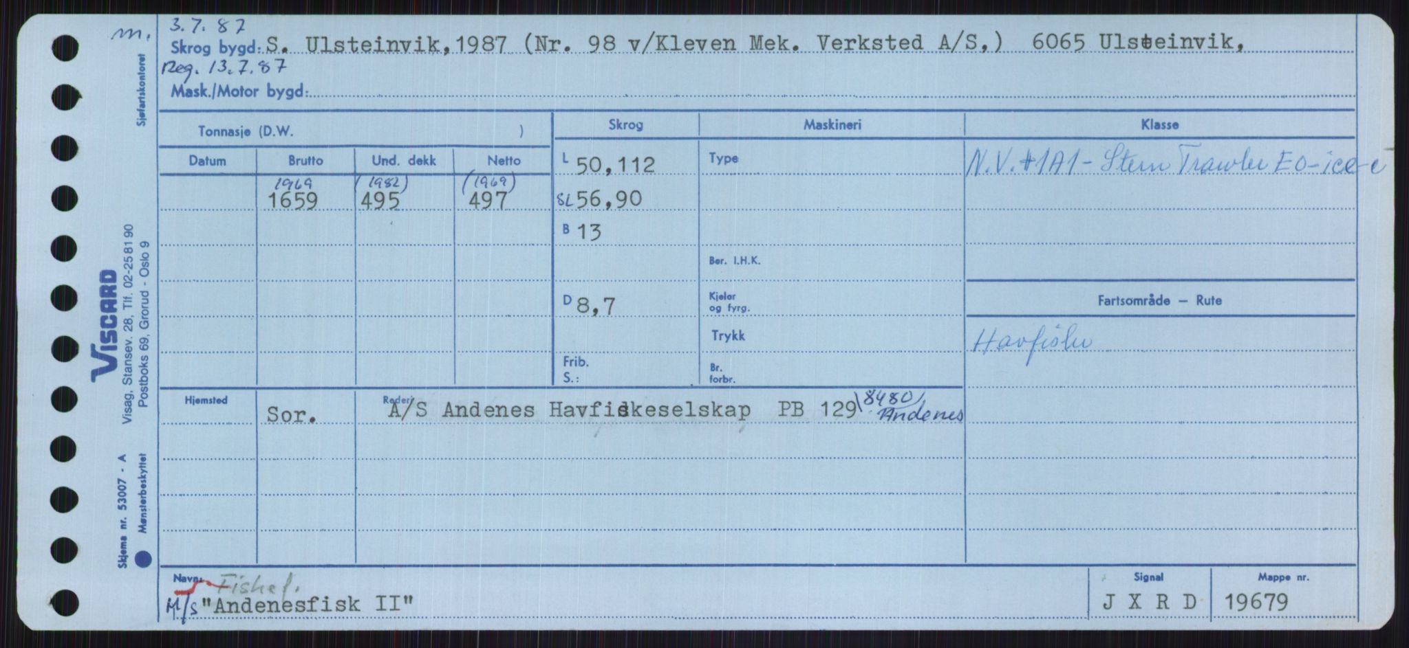 Sjøfartsdirektoratet med forløpere, Skipsmålingen, RA/S-1627/H/Ha/L0001/0001: Fartøy, A-Eig / Fartøy A-Bjøn, p. 217