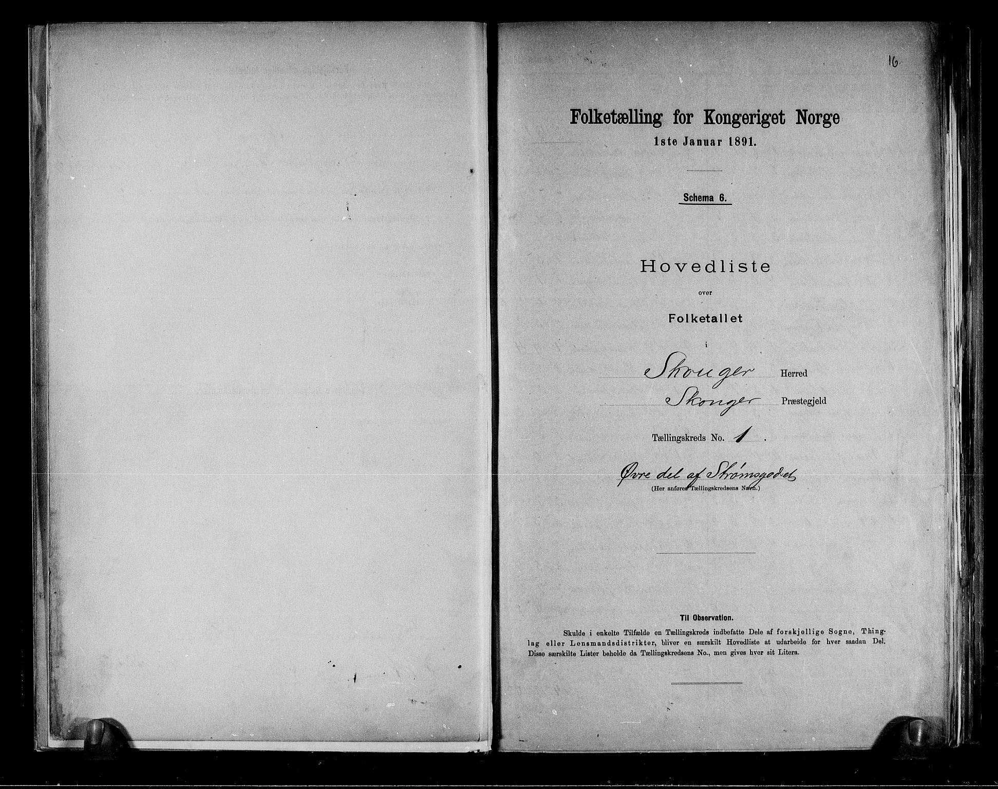 RA, 1891 census for 0712 Skoger, 1891, p. 4