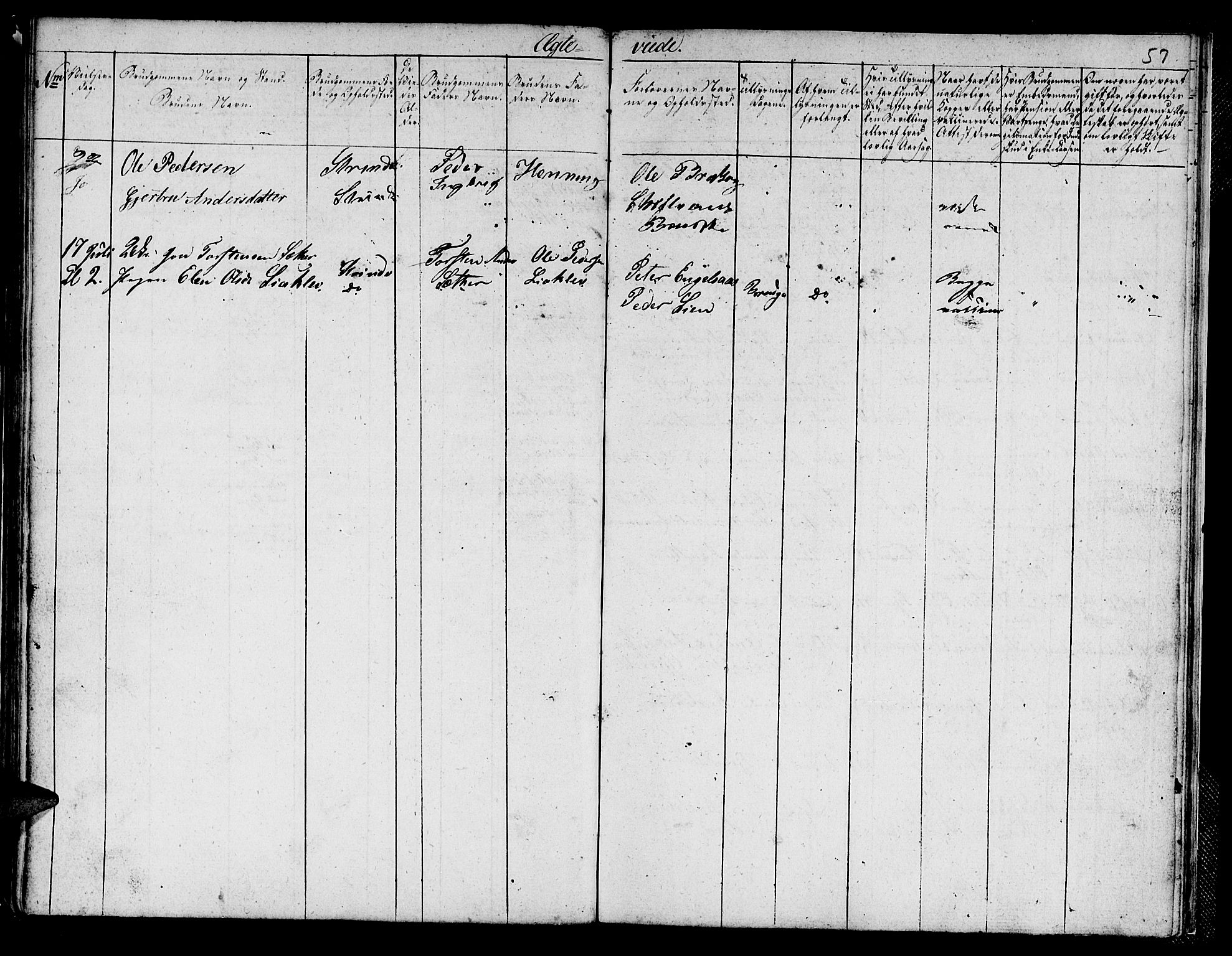 Ministerialprotokoller, klokkerbøker og fødselsregistre - Sør-Trøndelag, AV/SAT-A-1456/608/L0337: Parish register (copy) no. 608C03, 1821-1831, p. 57