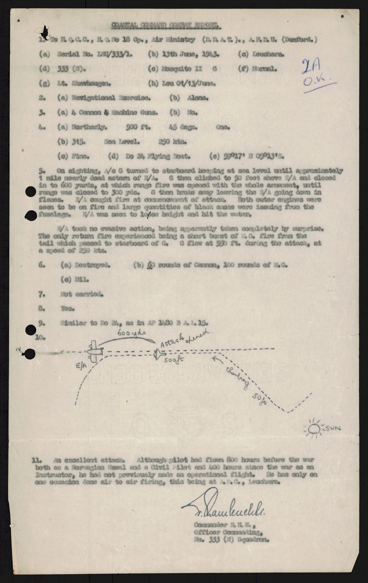 Forsvaret, 333 Skvadron, AV/RA-RAFA-2003/1/Da/L0041: Combat, Crash and and Circumstantial Reports , 1943-1945, p. 539