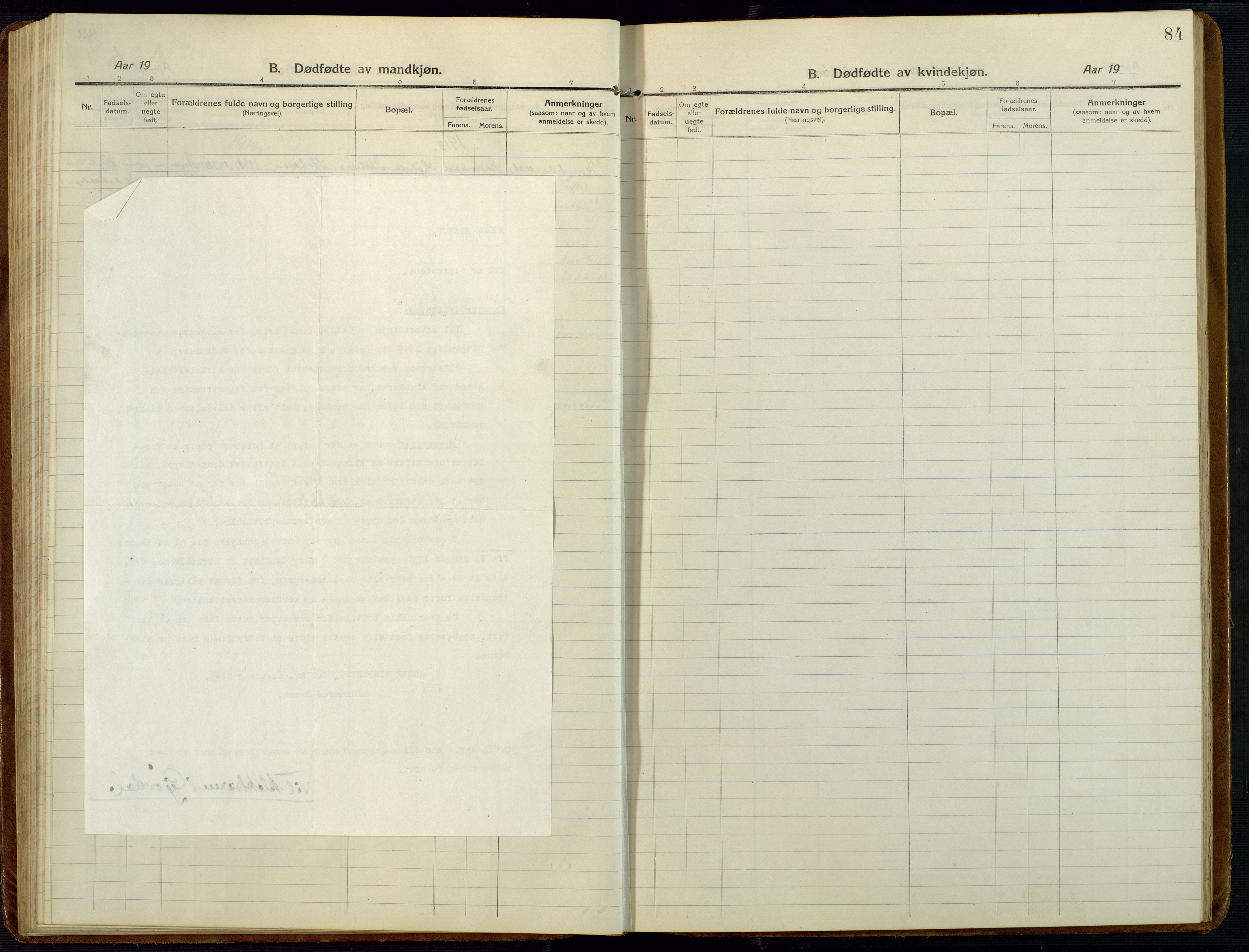 Åmli sokneprestkontor, AV/SAK-1111-0050/F/Fb/Fba/L0003: Parish register (copy) no. B 3, 1912-1974, p. 84