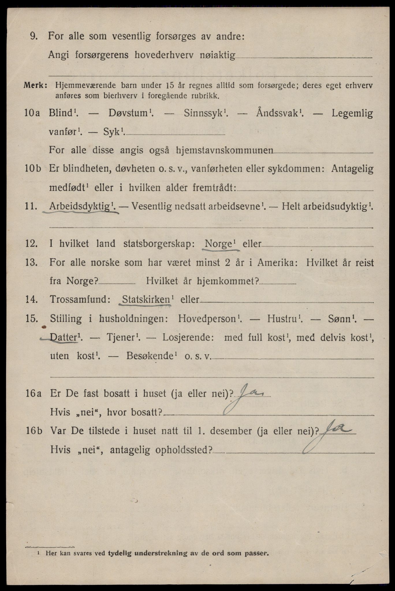 SAST, 1920 census for Torvastad, 1920, p. 4273