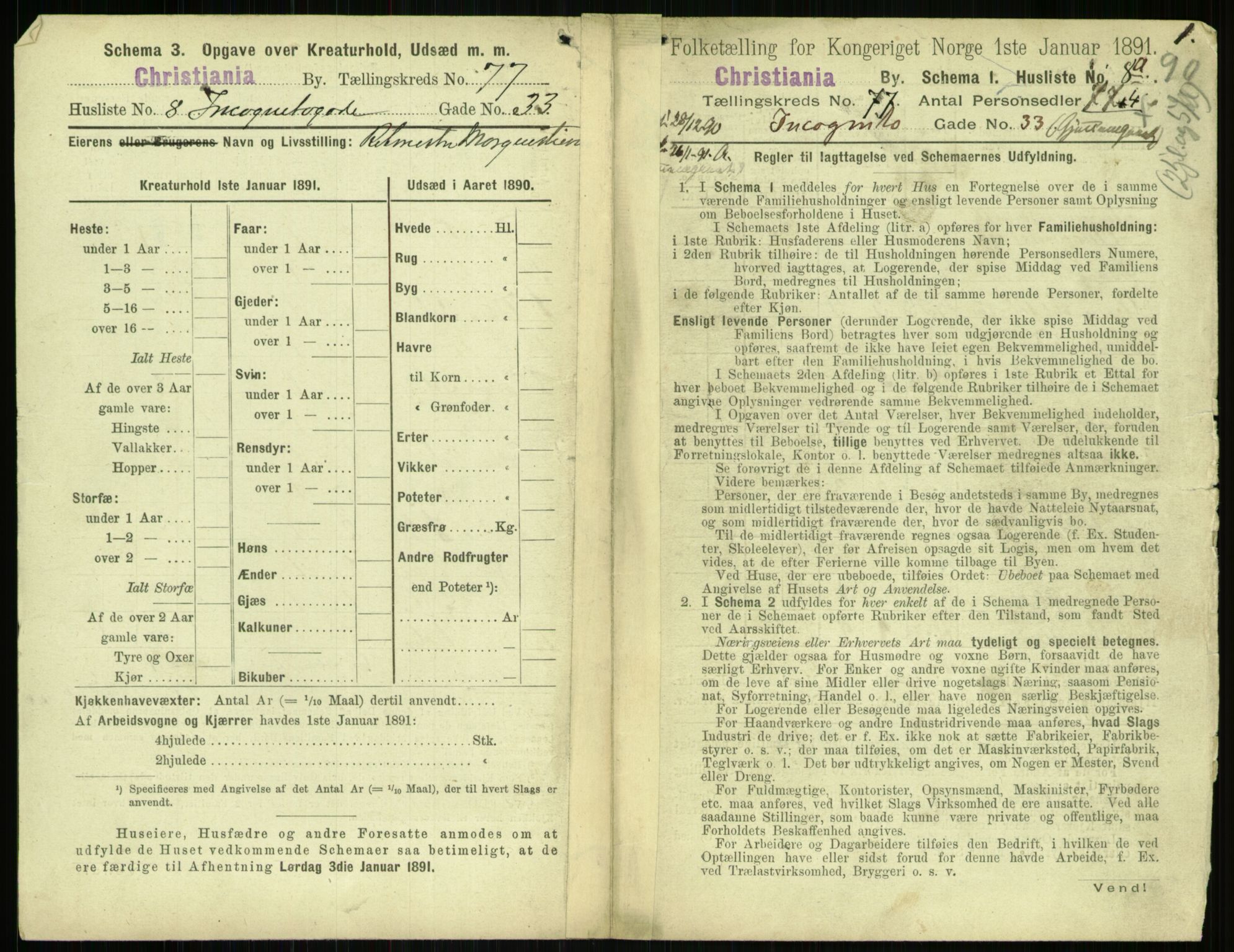 RA, 1891 census for 0301 Kristiania, 1891, p. 40555