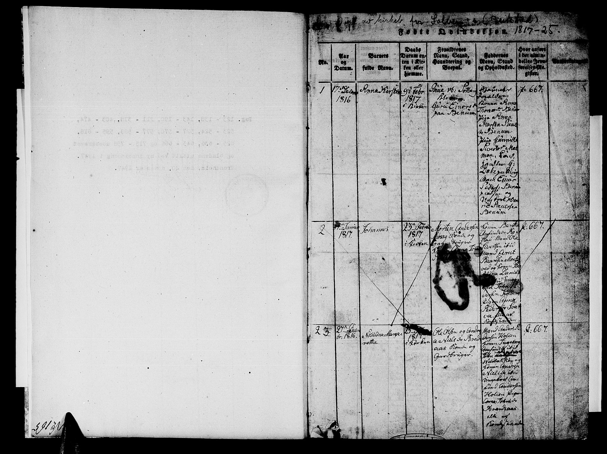 Ministerialprotokoller, klokkerbøker og fødselsregistre - Nord-Trøndelag, SAT/A-1458/741/L0400: Parish register (copy) no. 741C01, 1817-1825, p. 0-1