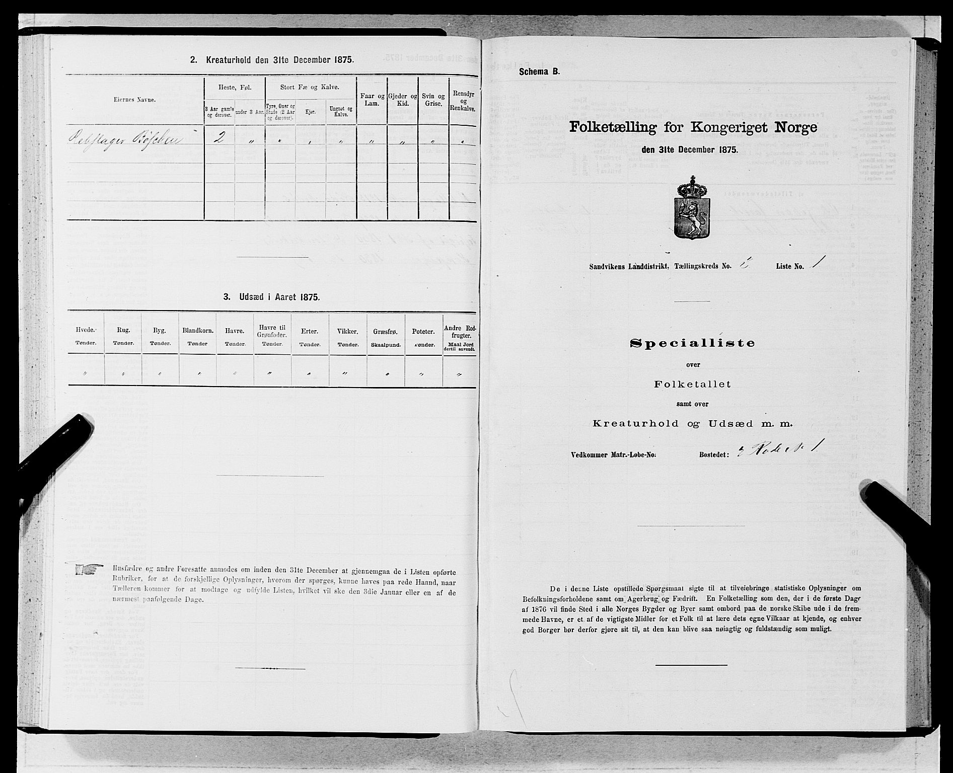 SAB, 1875 census for 1281L Bergen landdistrikt/Domkirken and Sandviken, 1875, p. 169