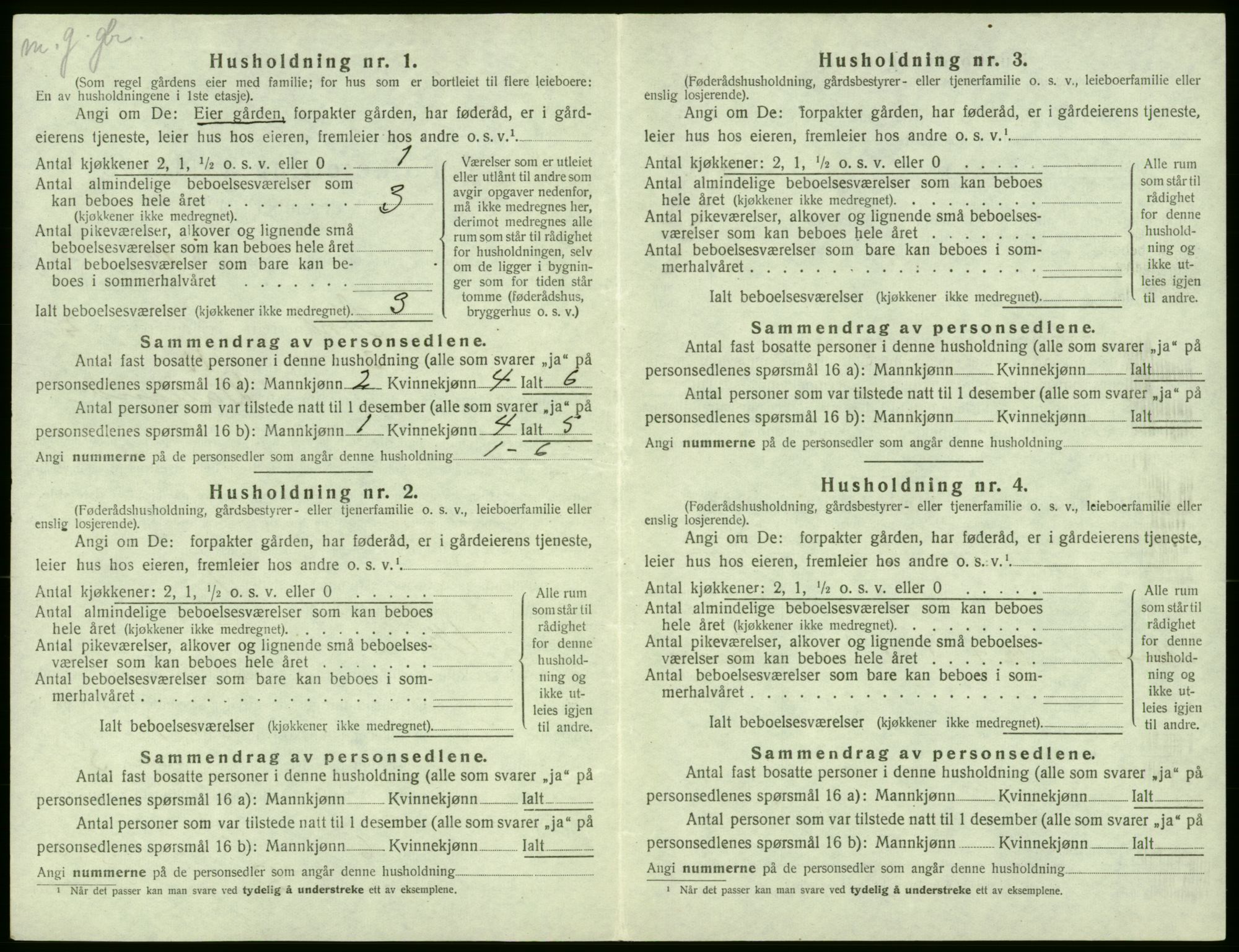 SAB, 1920 census for Stord, 1920, p. 115