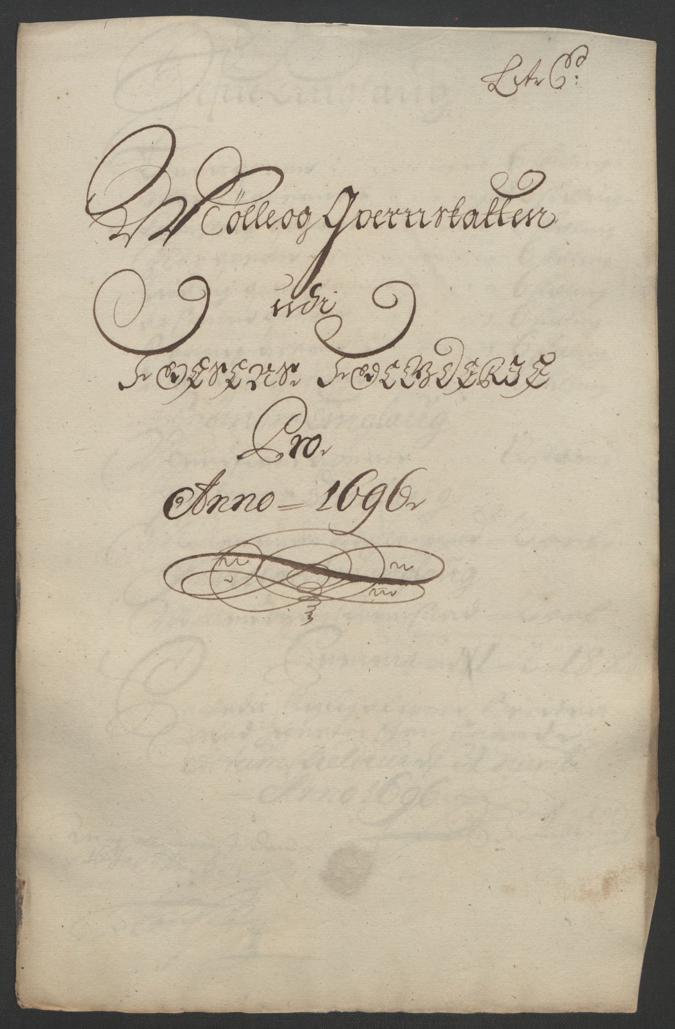 Rentekammeret inntil 1814, Reviderte regnskaper, Fogderegnskap, RA/EA-4092/R57/L3851: Fogderegnskap Fosen, 1695-1696, p. 247