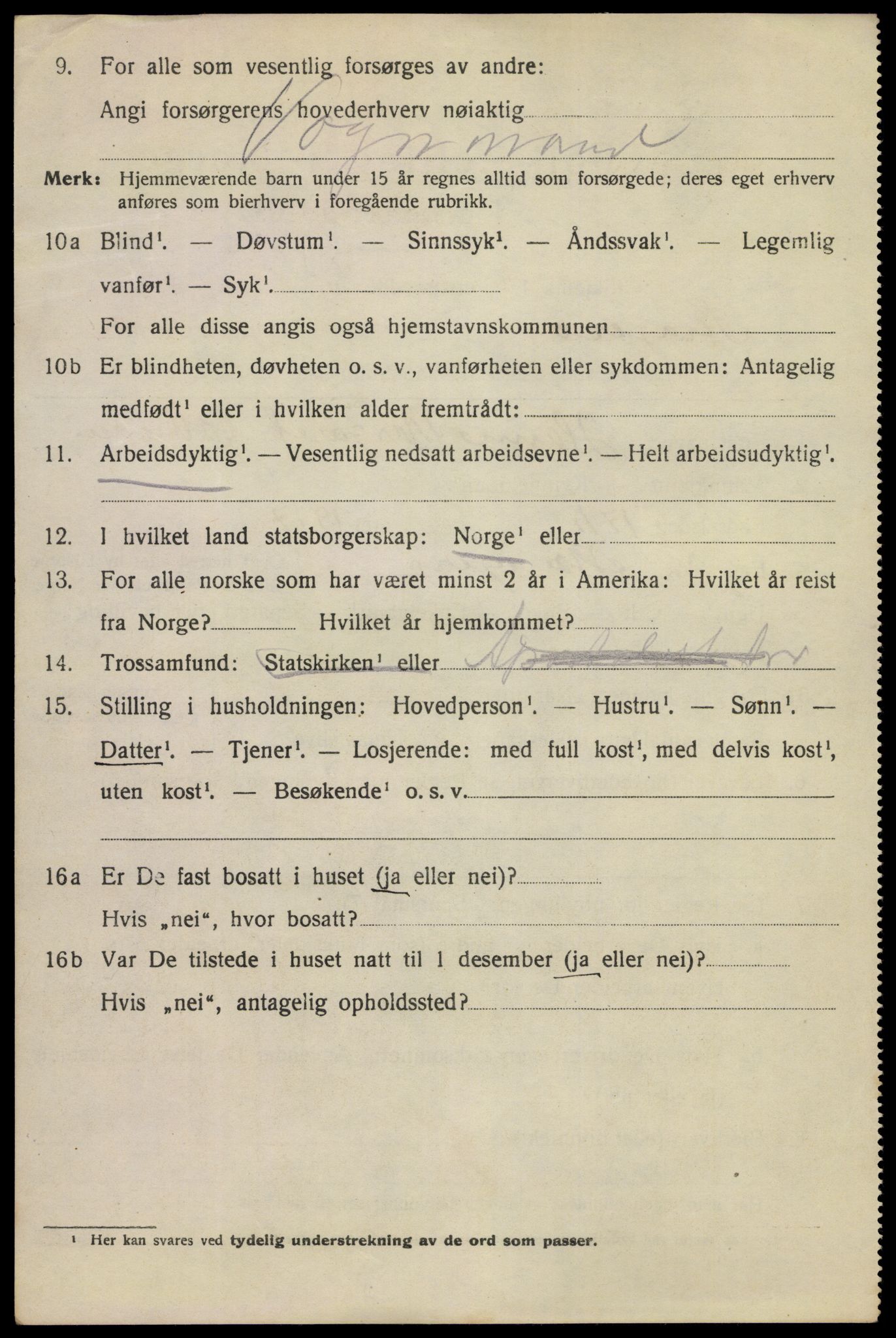 SAKO, 1920 census for Kragerø, 1920, p. 13886