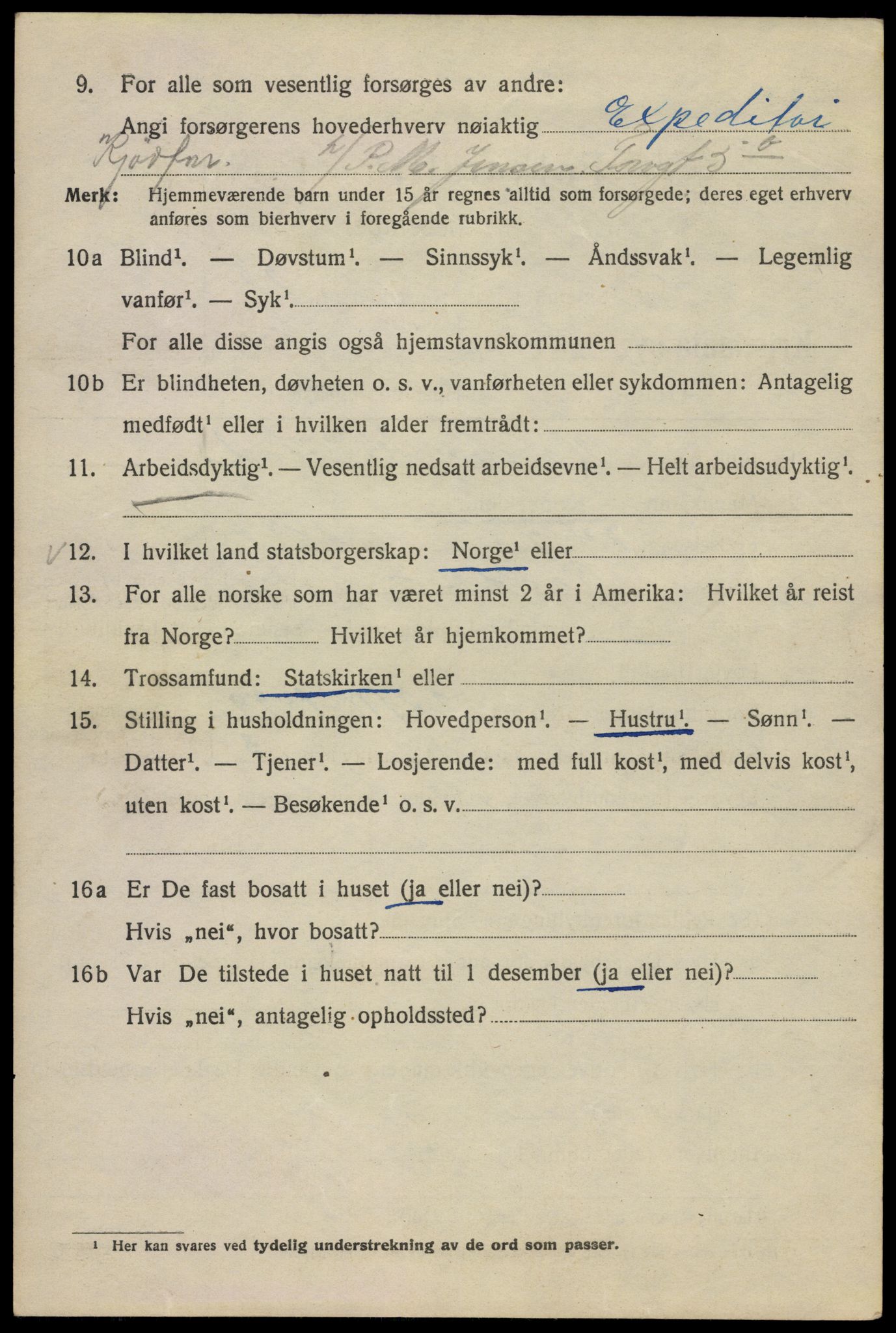 SAO, 1920 census for Kristiania, 1920, p. 275730