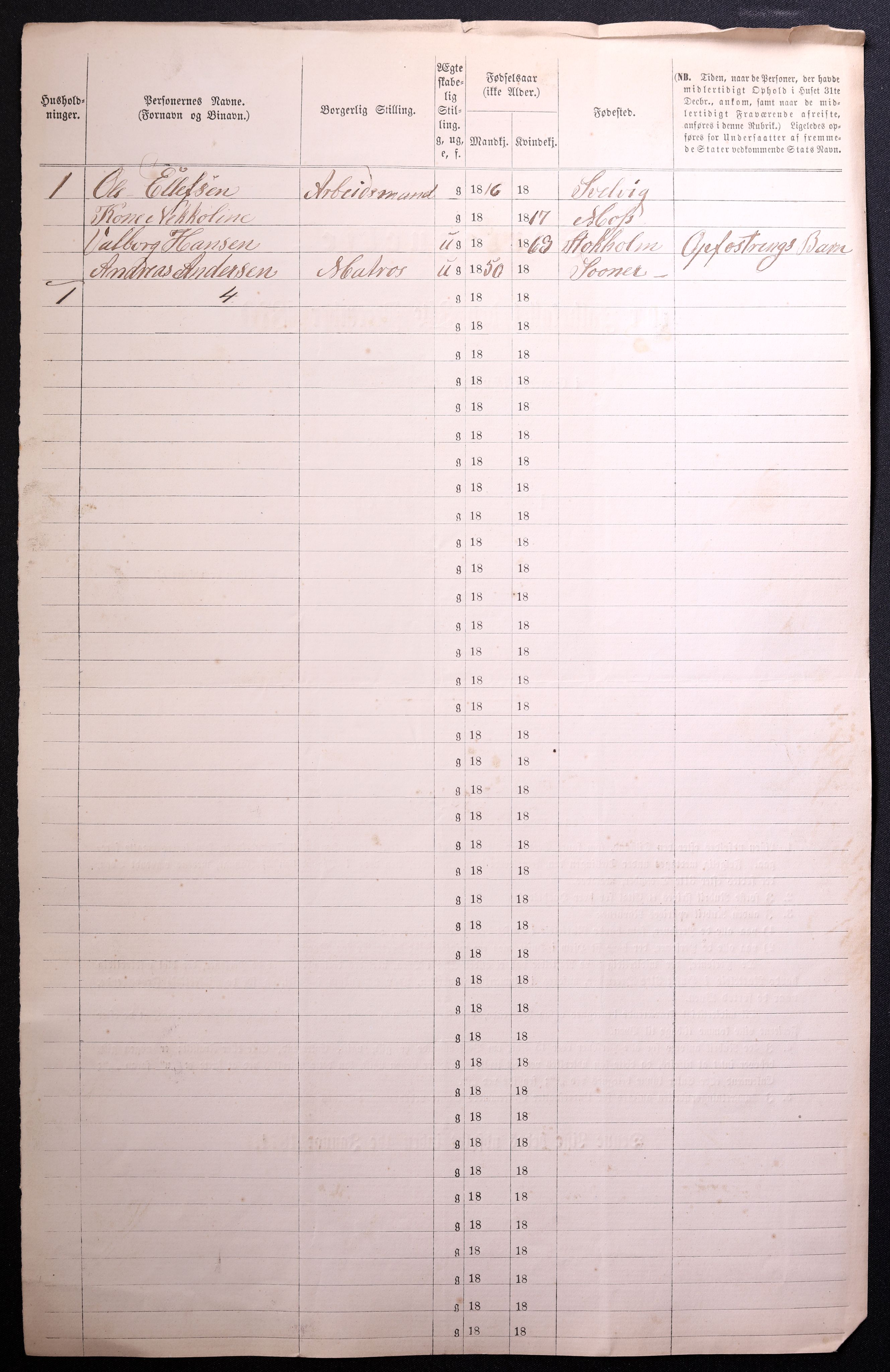 RA, 1870 census for 0104 Moss, 1870, p. 96