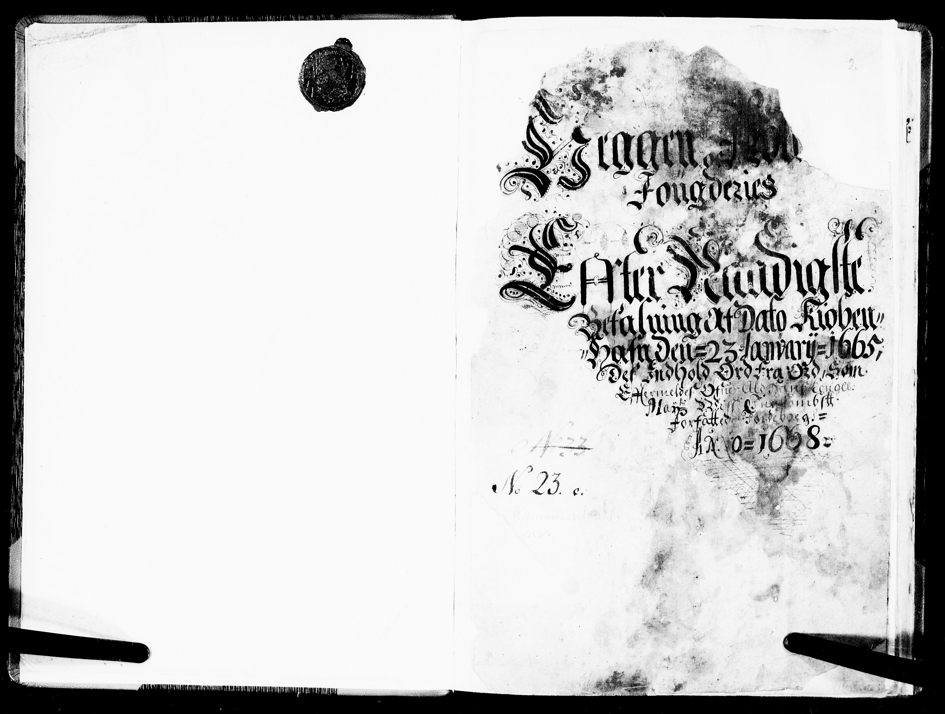 Rentekammeret inntil 1814, Realistisk ordnet avdeling, RA/EA-4070/N/Nb/Nba/L0001: Heggen og Frøland fogderi, 1668, p. 1b-2a