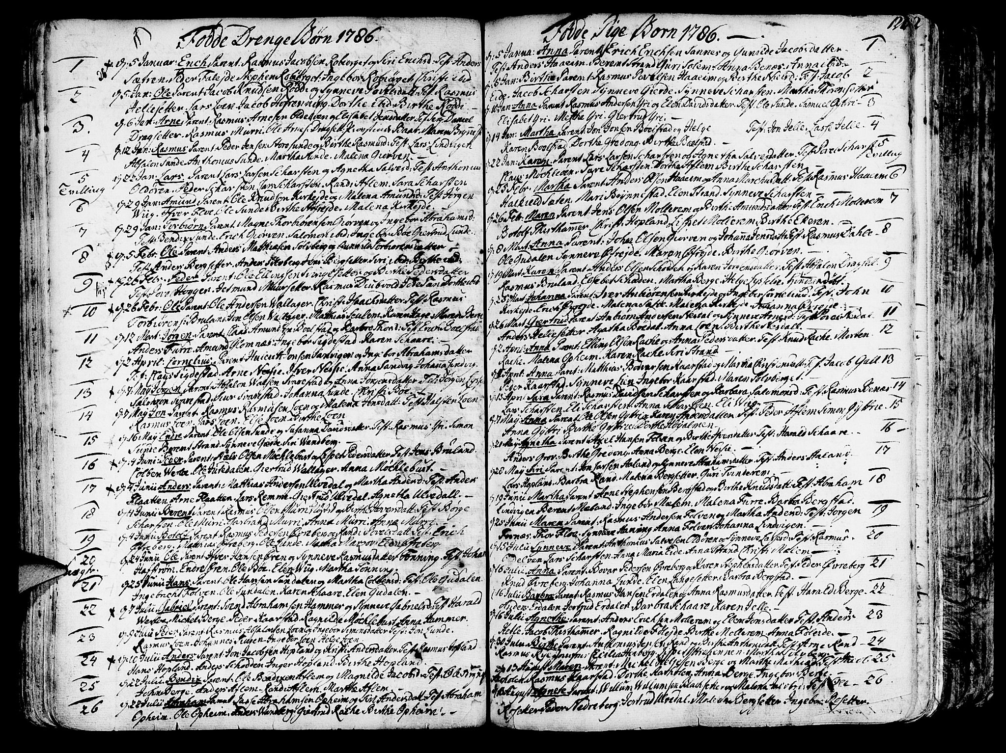 Innvik sokneprestembete, SAB/A-80501: Parish register (official) no. A 1, 1750-1816, p. 122
