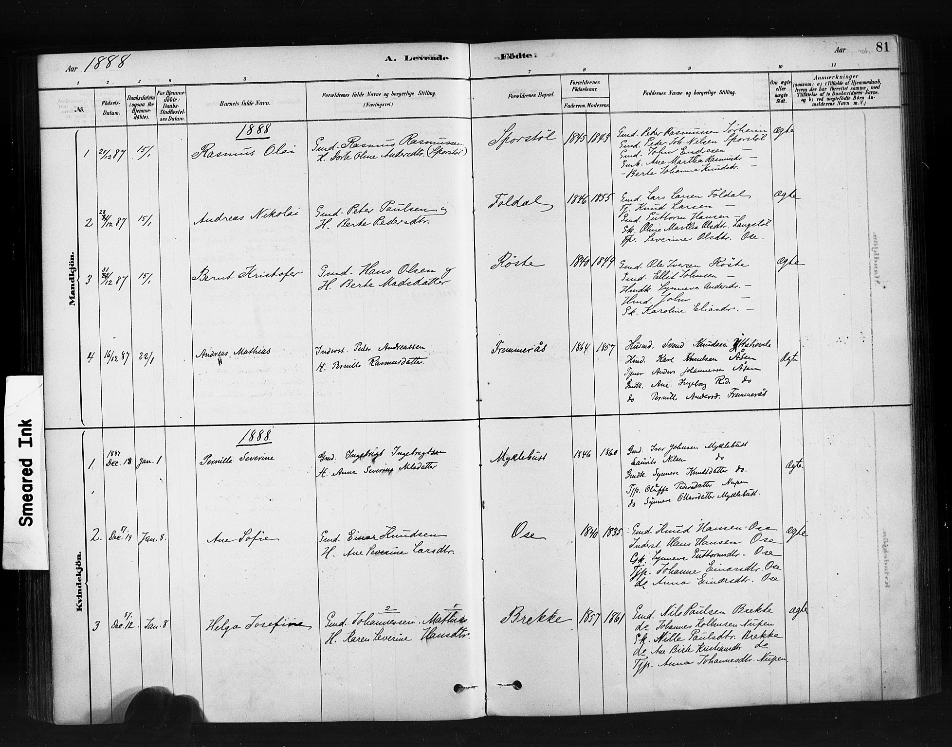 Ministerialprotokoller, klokkerbøker og fødselsregistre - Møre og Romsdal, AV/SAT-A-1454/513/L0176: Parish register (official) no. 513A03, 1877-1889, p. 81