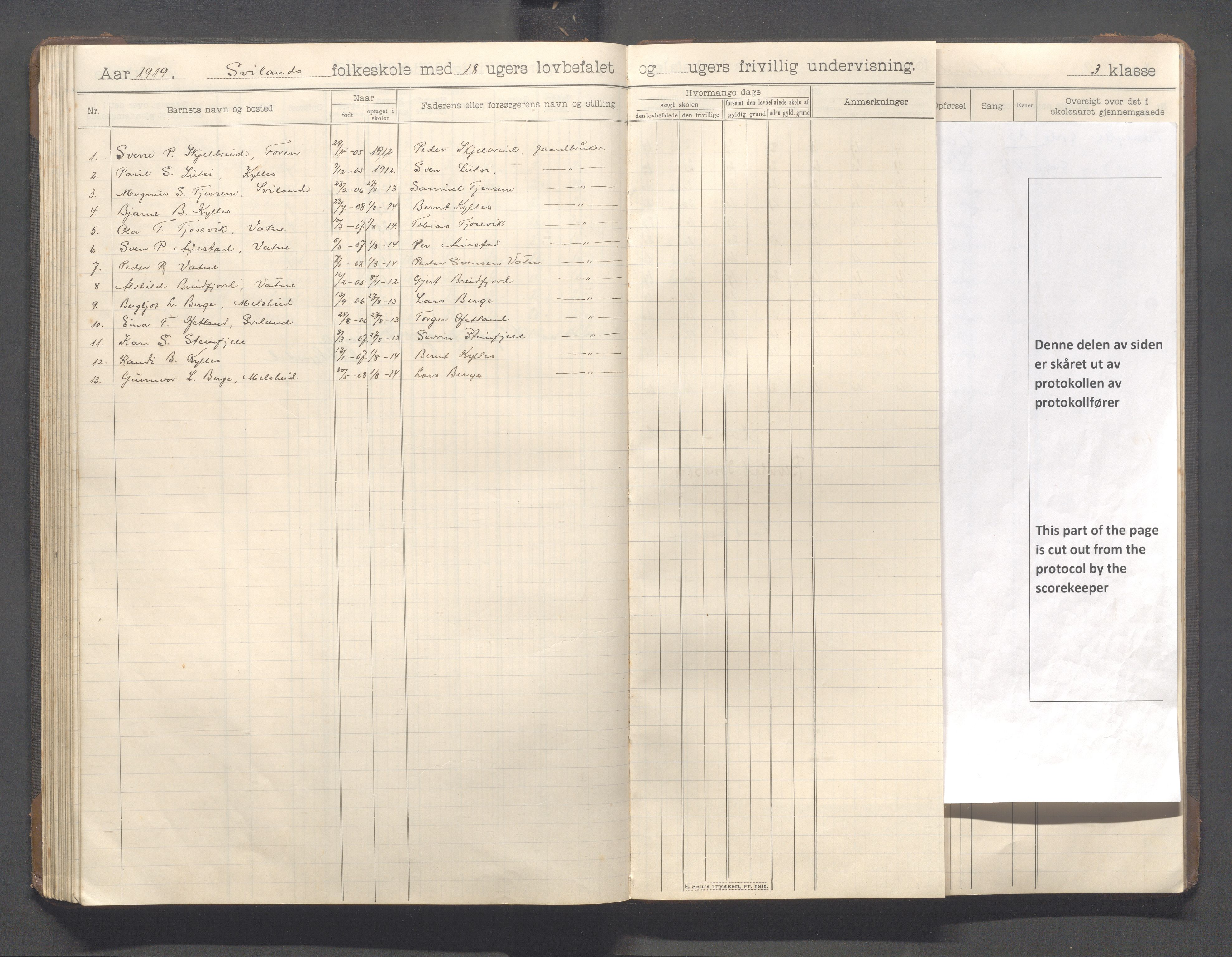 Høyland kommune - Sviland skole m.fl., IKAR/K-100091/E/L0001: Skoleprotokoll, 1906-1922, p. 81