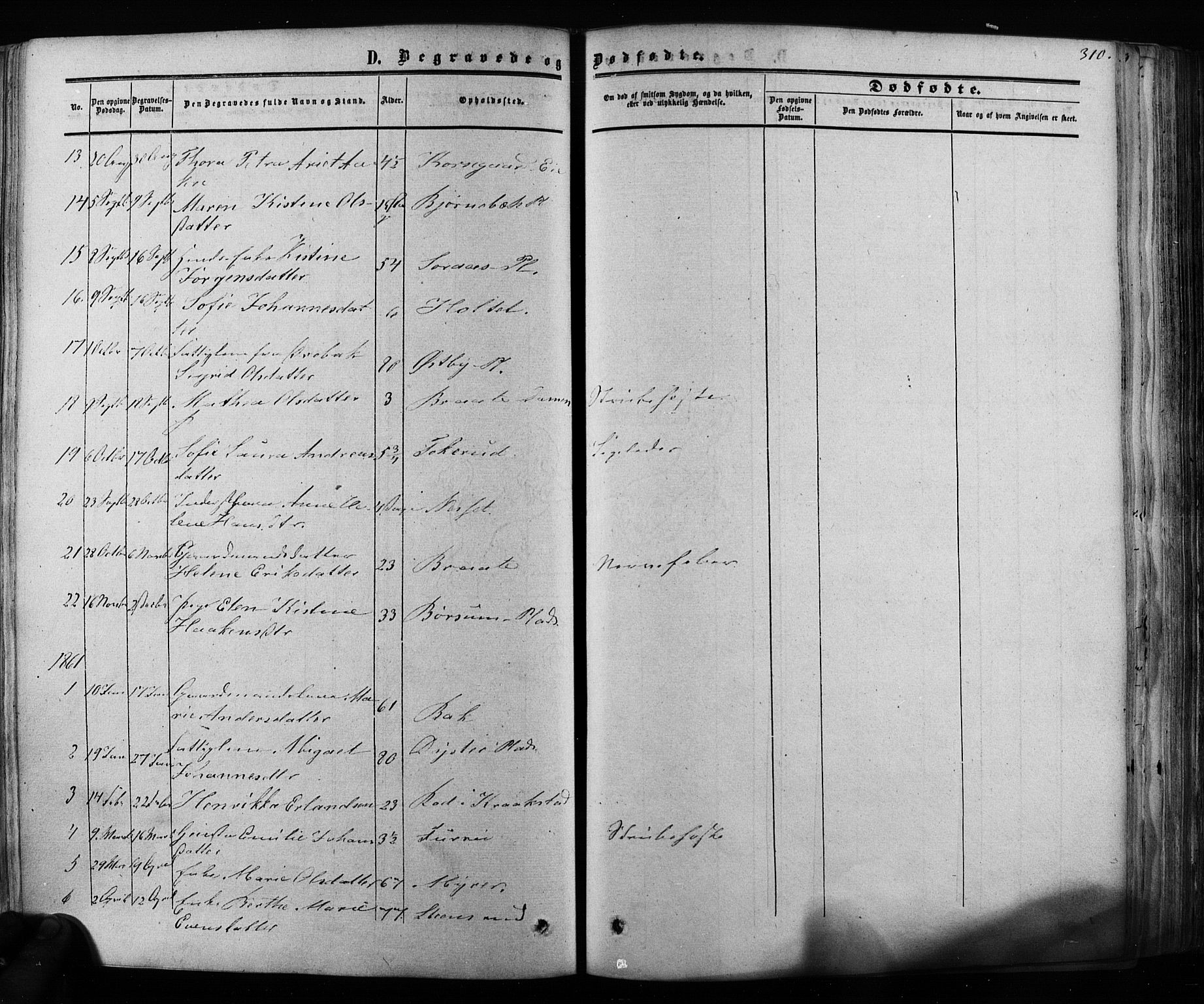 Ås prestekontor Kirkebøker, SAO/A-10894/F/Fa/L0007: Parish register (official) no. I 7, 1854-1870, p. 310