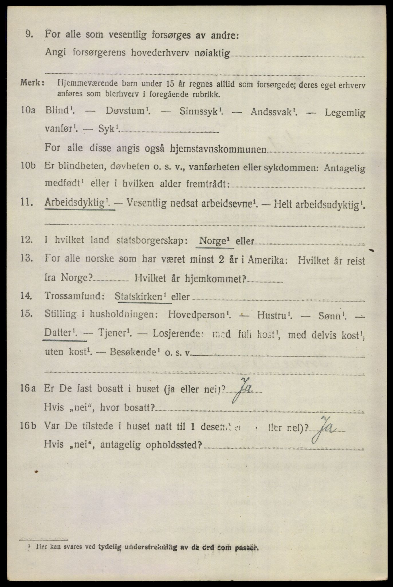 SAKO, 1920 census for Gol, 1920, p. 981