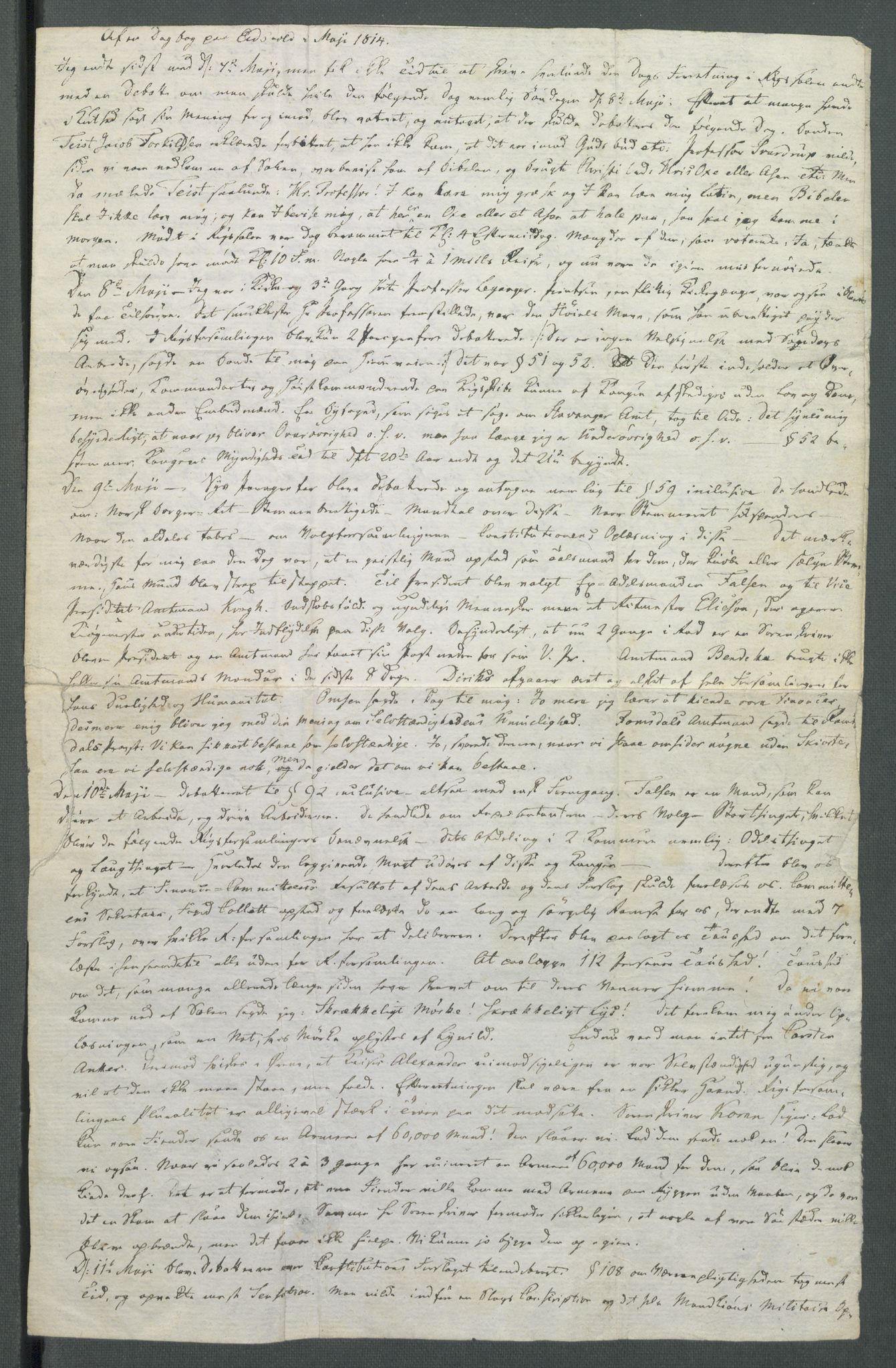 Forskjellige samlinger, Historisk-kronologisk samling, AV/RA-EA-4029/G/Ga/L0009A: Historisk-kronologisk samling. Dokumenter fra januar og ut september 1814. , 1814, p. 181