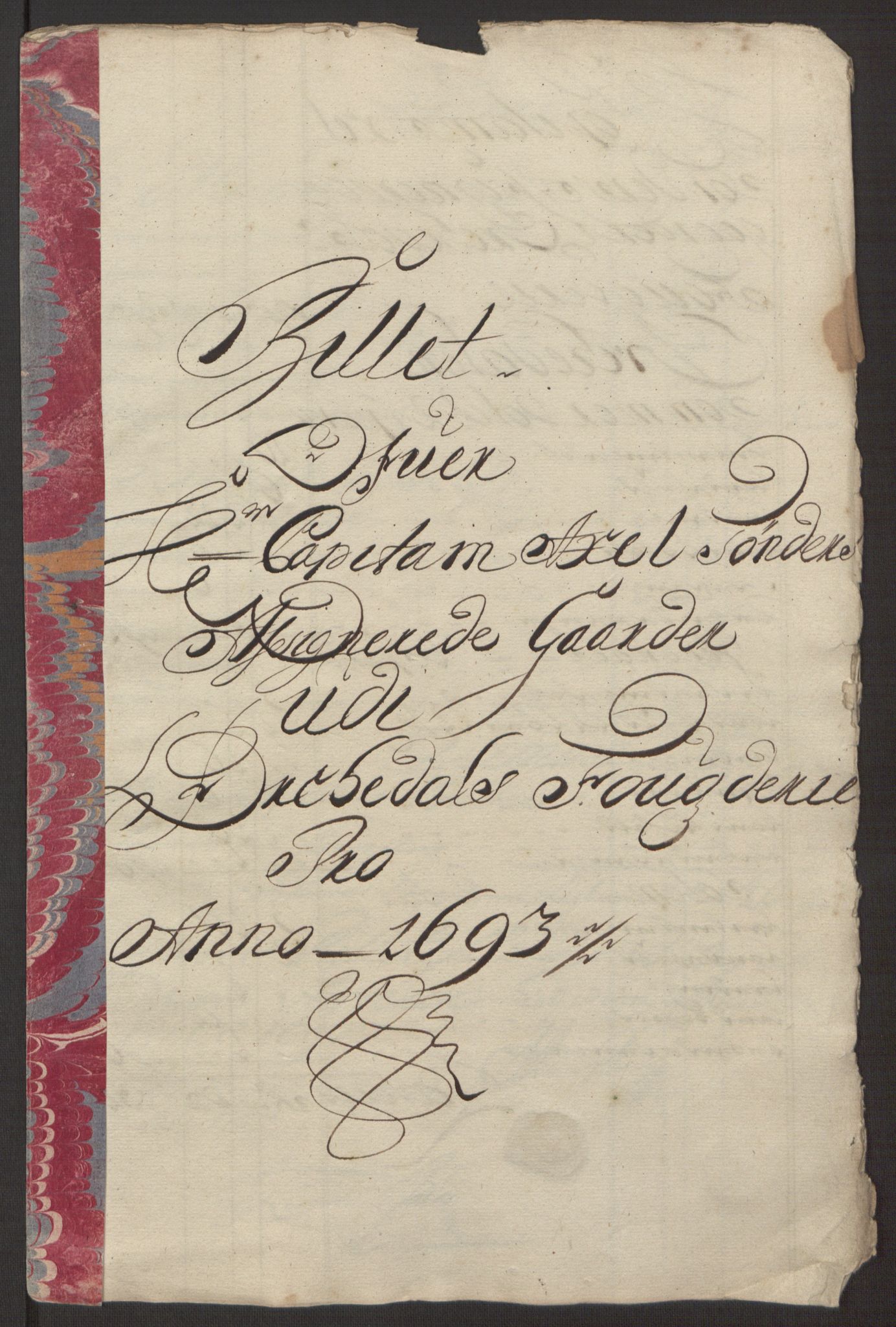 Rentekammeret inntil 1814, Reviderte regnskaper, Fogderegnskap, RA/EA-4092/R58/L3938: Fogderegnskap Orkdal, 1693, p. 210