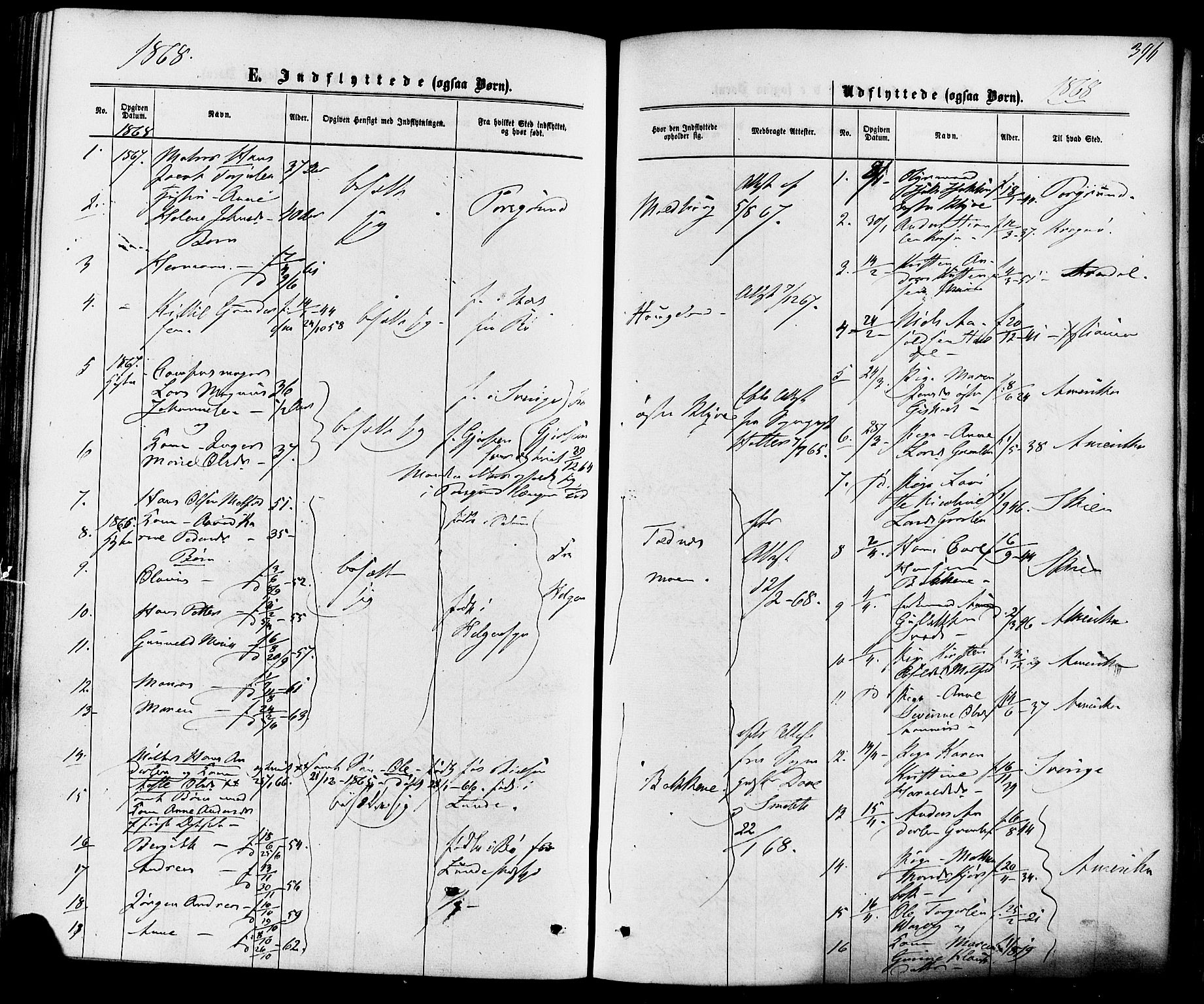 Solum kirkebøker, SAKO/A-306/F/Fa/L0008: Parish register (official) no. I 8, 1865-1876, p. 396