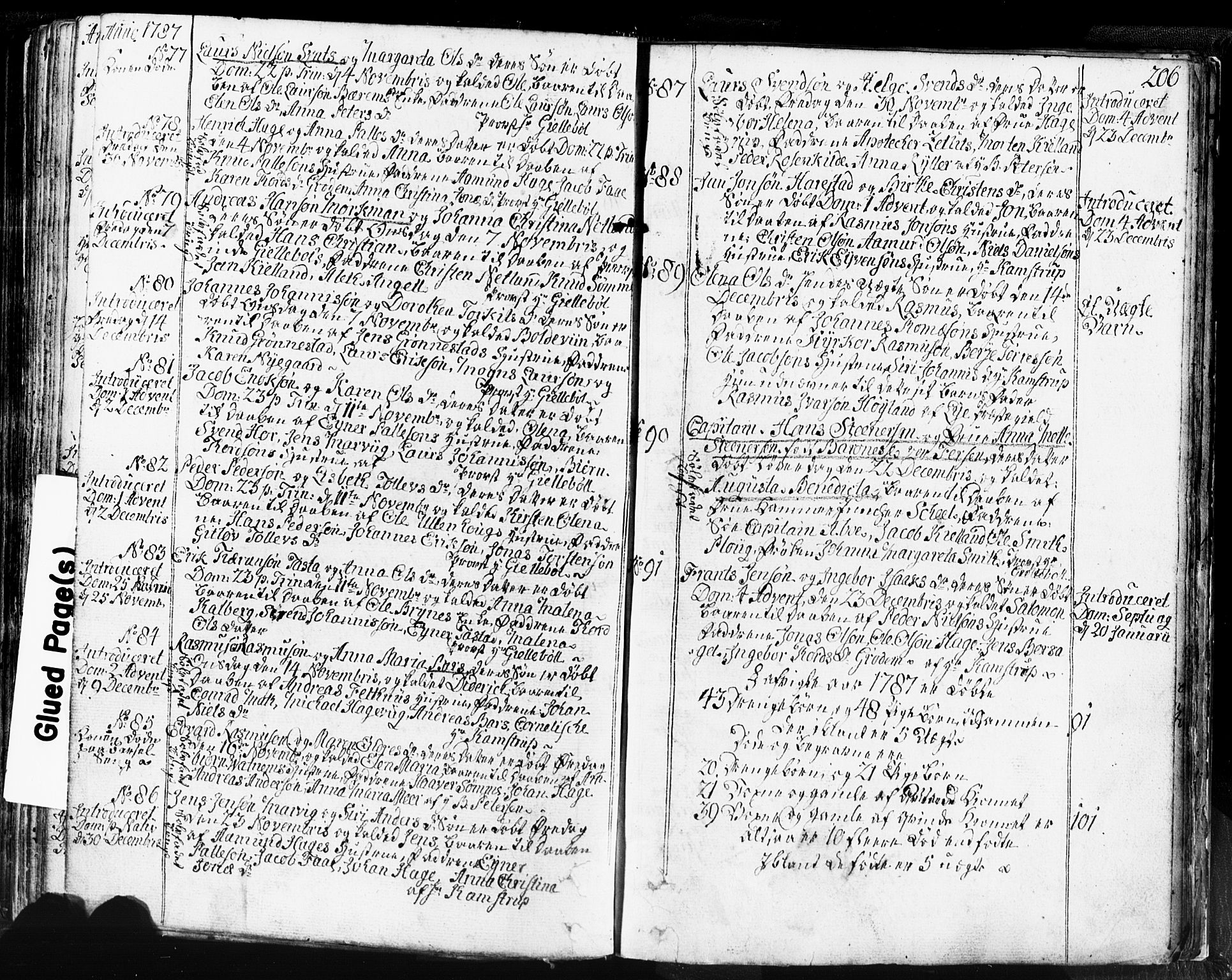 Domkirken sokneprestkontor, SAST/A-101812/001/30/30BB/L0004: Parish register (copy) no. B 4, 1752-1790, p. 206