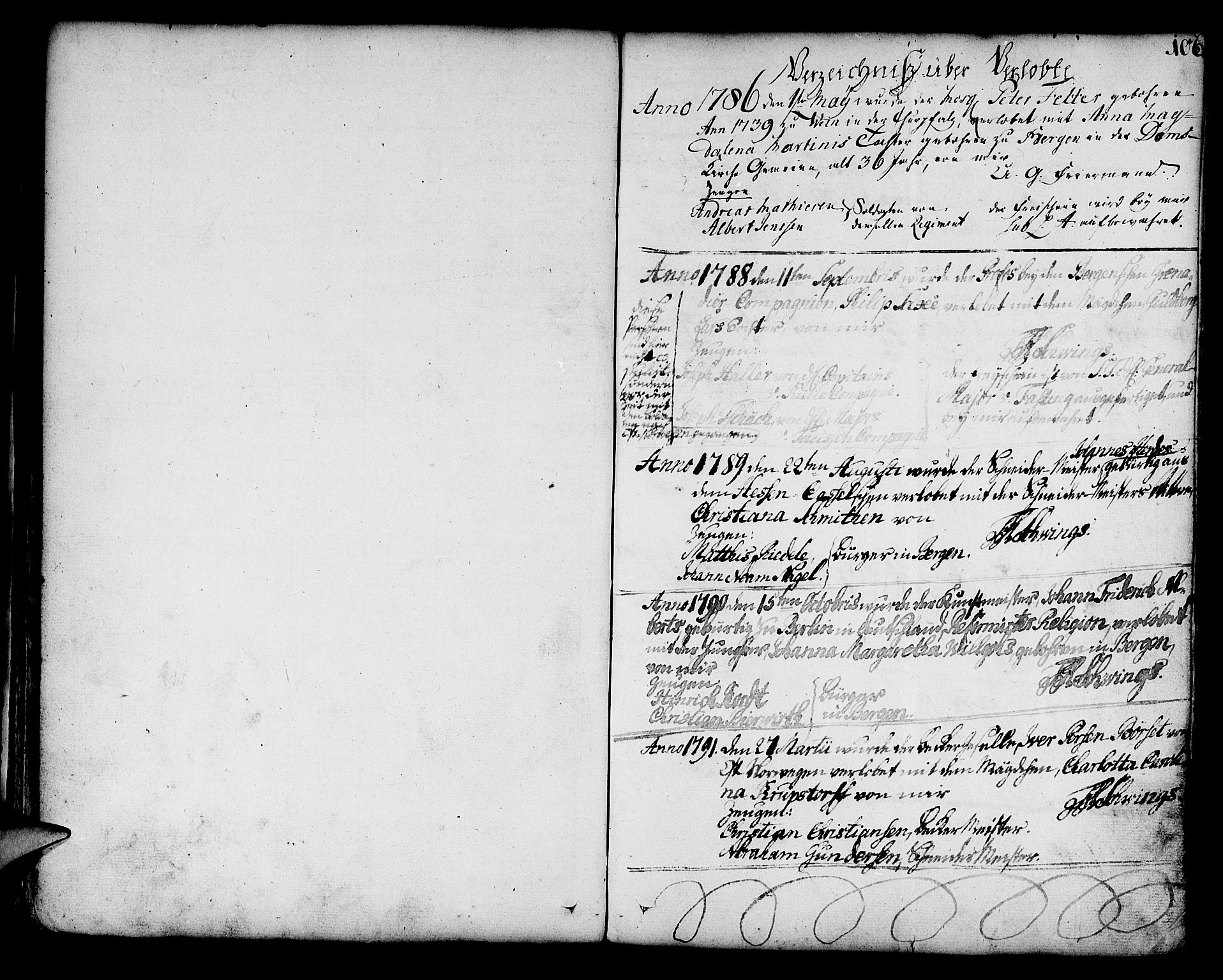 Mariakirken Sokneprestembete, SAB/A-76901/H/Haa/L0003: Parish register (official) no. A 3, 1786-1815, p. 106