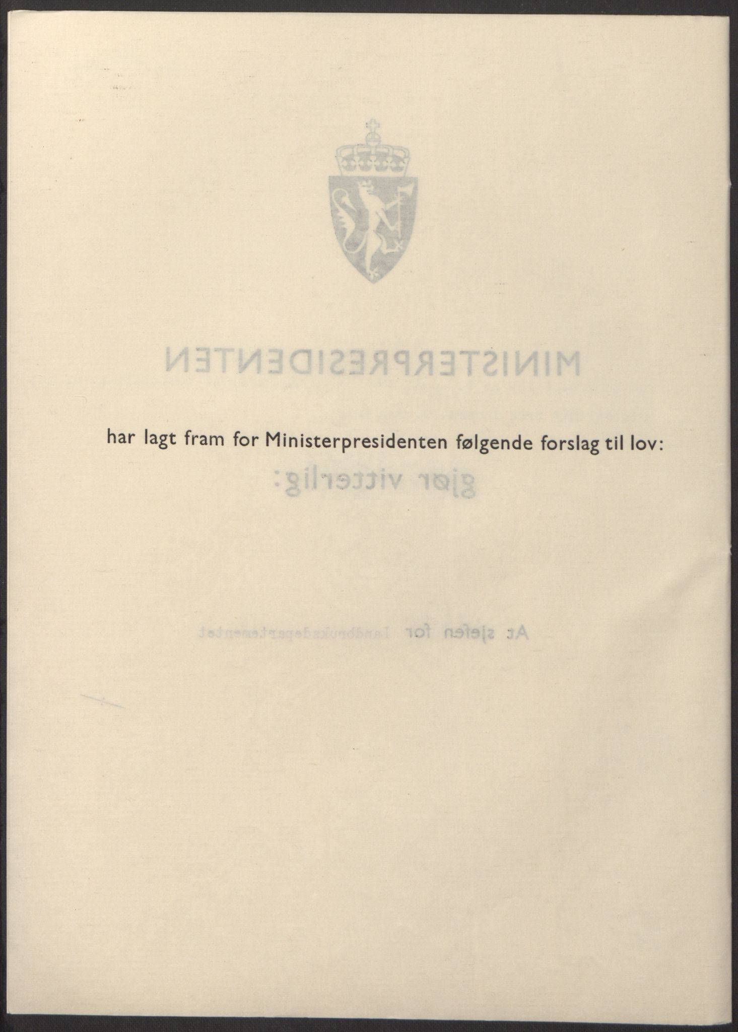 NS-administrasjonen 1940-1945 (Statsrådsekretariatet, de kommisariske statsråder mm), AV/RA-S-4279/D/Db/L0098: Lover II, 1942, p. 24