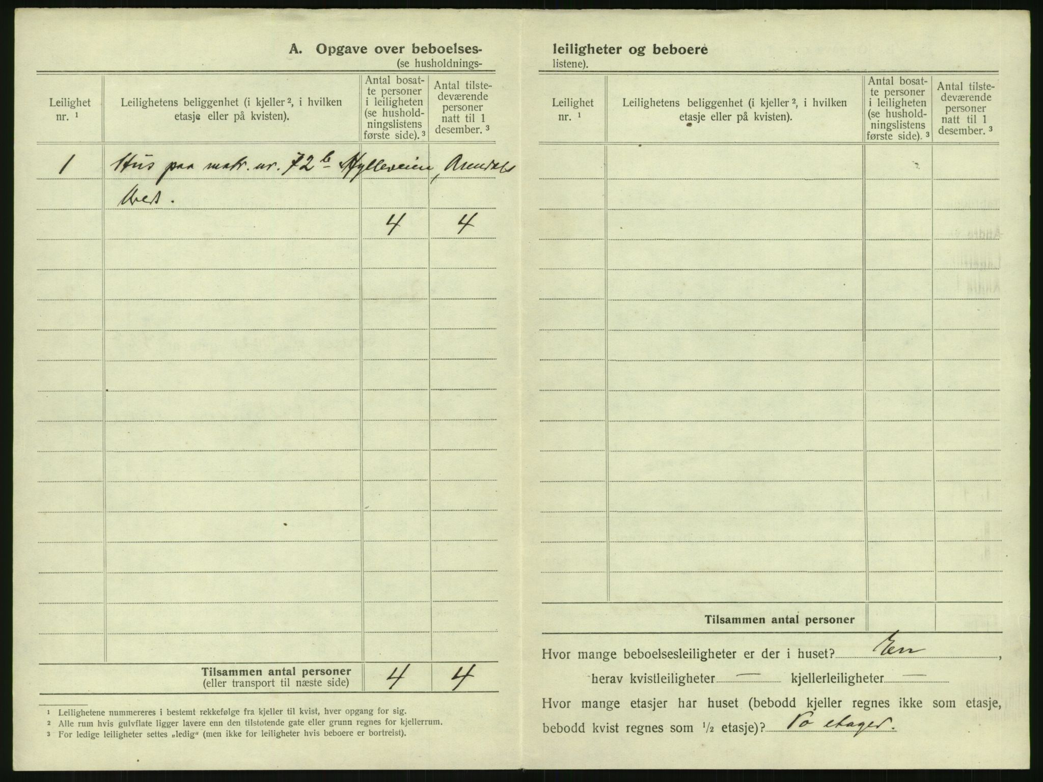 SAK, 1920 census for Arendal, 1920, p. 331