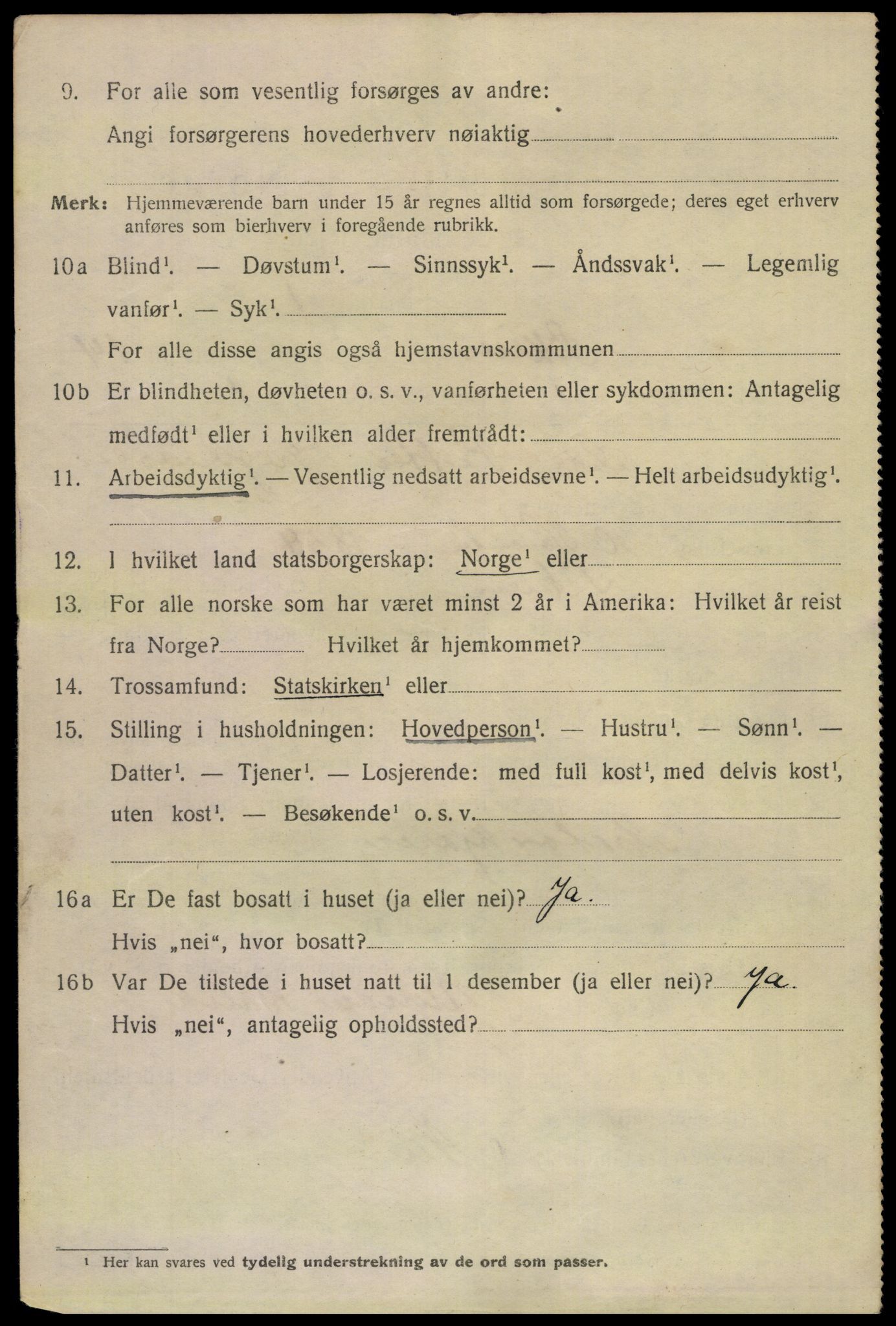 SAKO, 1920 census for Skien, 1920, p. 41503