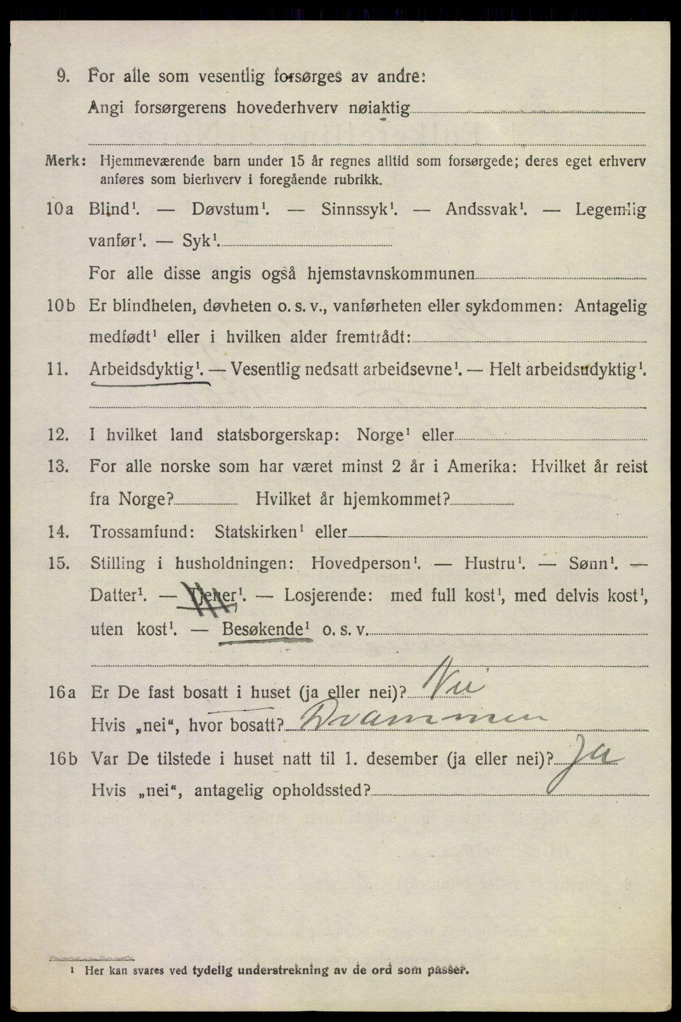 SAKO, 1920 census for Sande, 1920, p. 4059