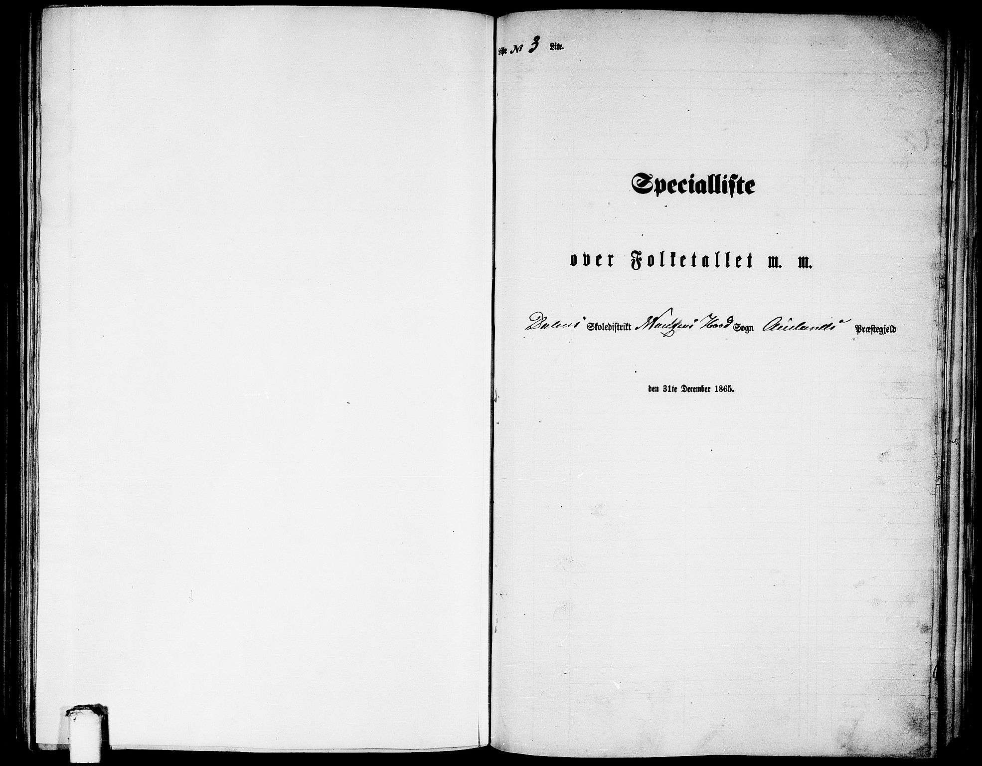 RA, 1865 census for Aurland, 1865, p. 35