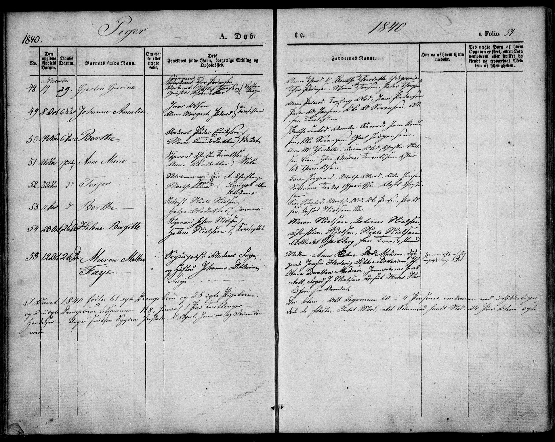 Holt sokneprestkontor, AV/SAK-1111-0021/F/Fa/L0007: Parish register (official) no. A 7, 1836-1848, p. 57