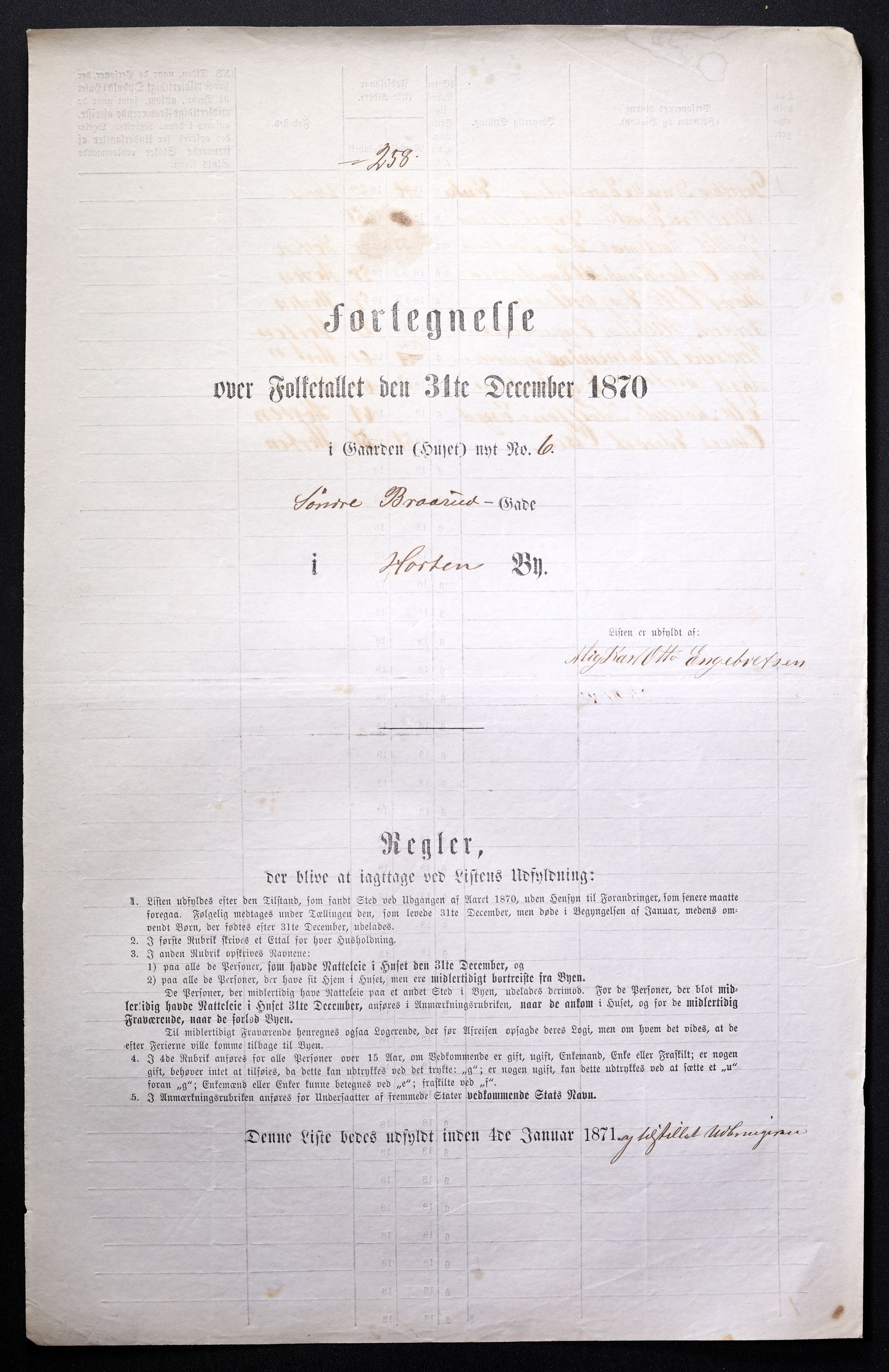 RA, 1870 census for 0703 Horten, 1870, p. 521