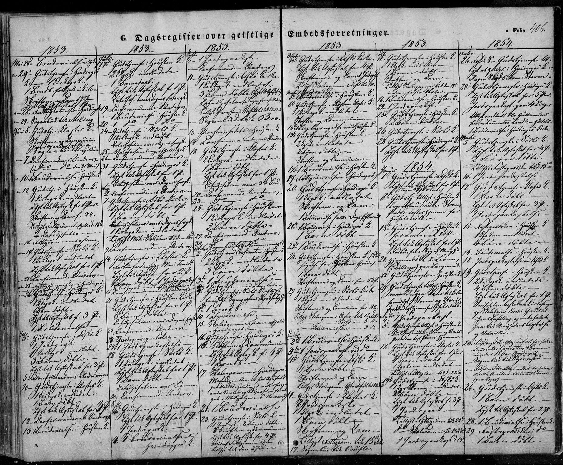 Rennesøy sokneprestkontor, SAST/A -101827/H/Ha/Haa/L0005: Parish register (official) no. A 5, 1838-1859, p. 406