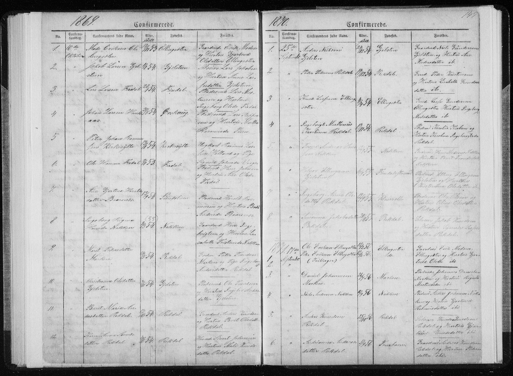 Ministerialprotokoller, klokkerbøker og fødselsregistre - Møre og Romsdal, AV/SAT-A-1454/540/L0541: Parish register (copy) no. 540C01, 1867-1920, p. 145