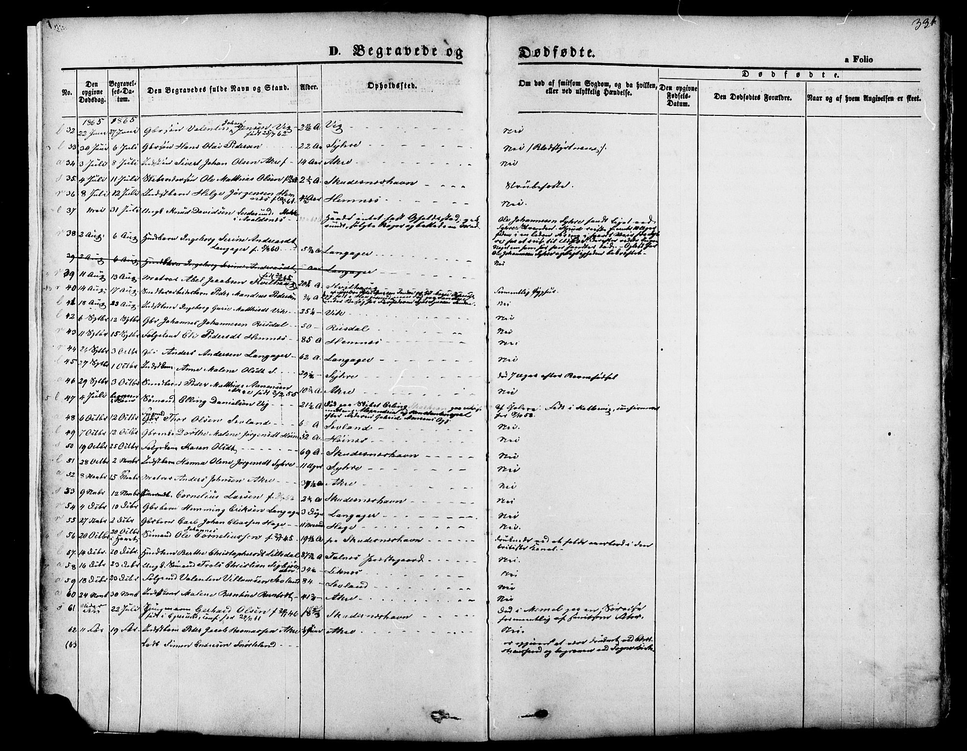 Skudenes sokneprestkontor, SAST/A -101849/H/Ha/Haa/L0006: Parish register (official) no. A 4, 1864-1881, p. 331