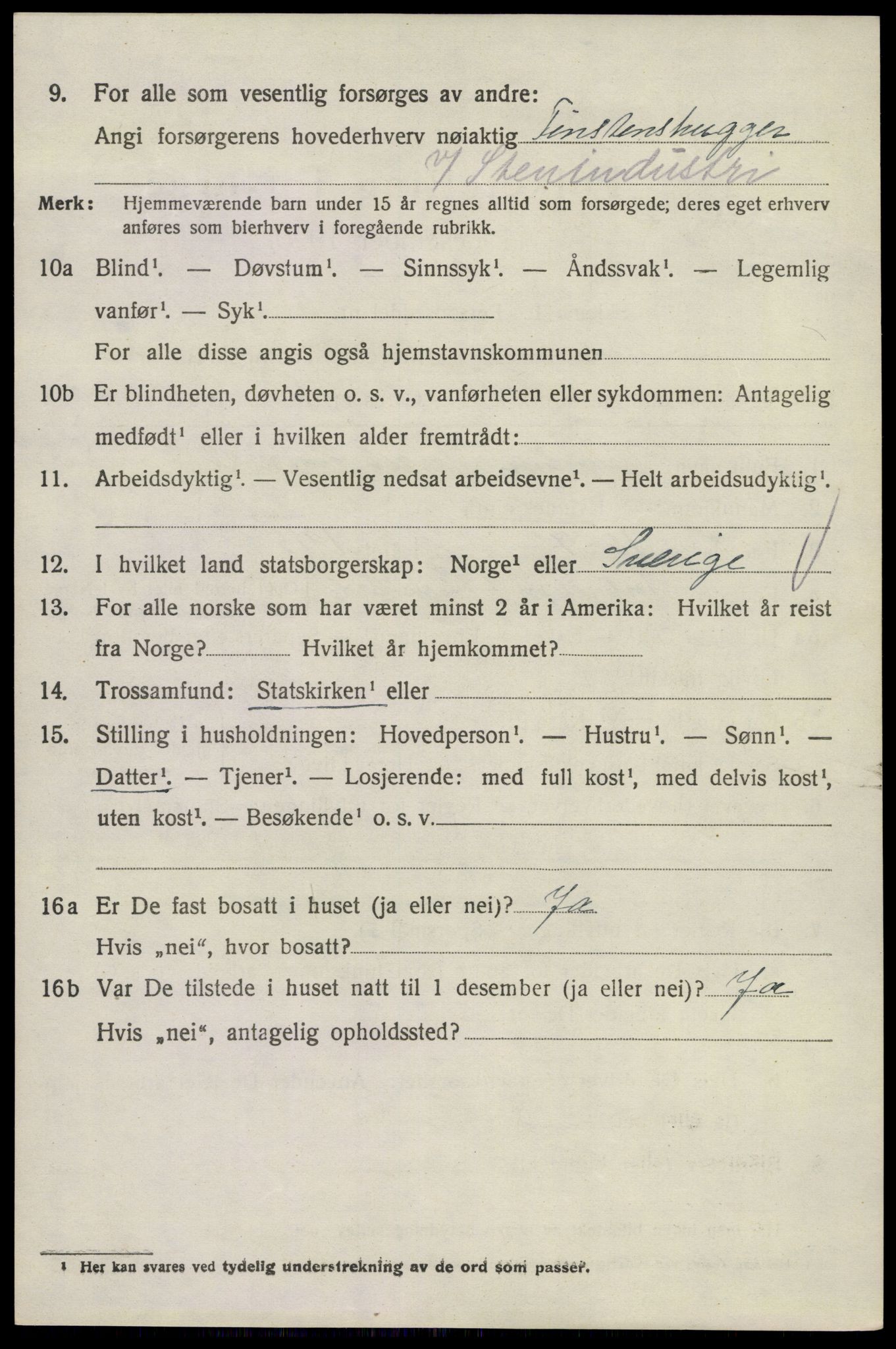 SAKO, 1920 census for Hedrum, 1920, p. 5400