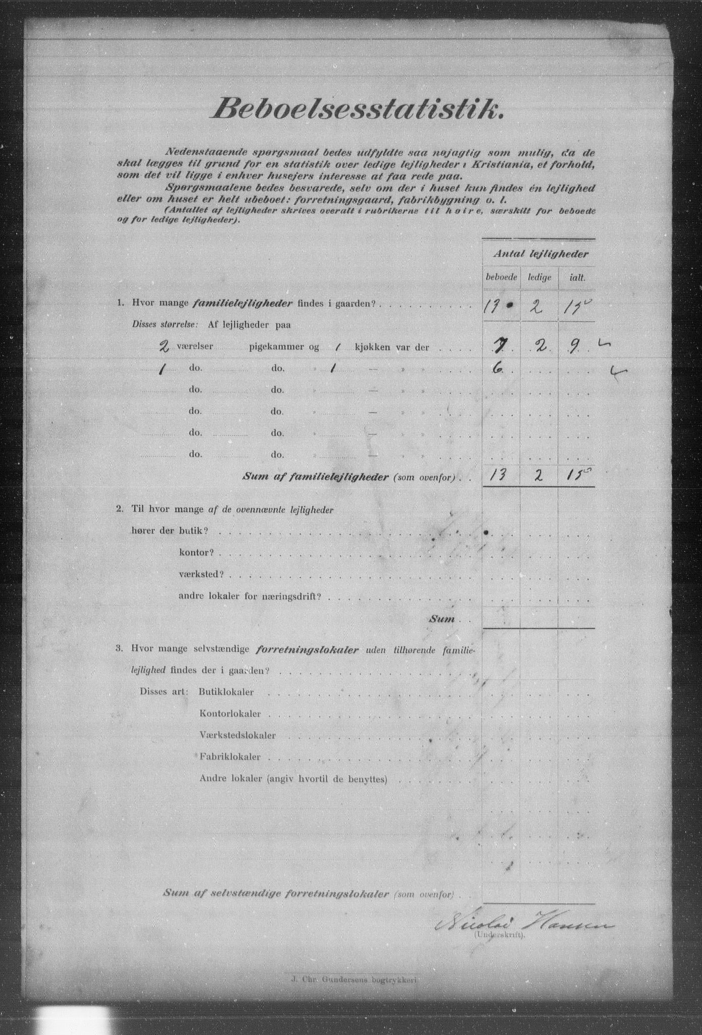OBA, Municipal Census 1903 for Kristiania, 1903, p. 18548