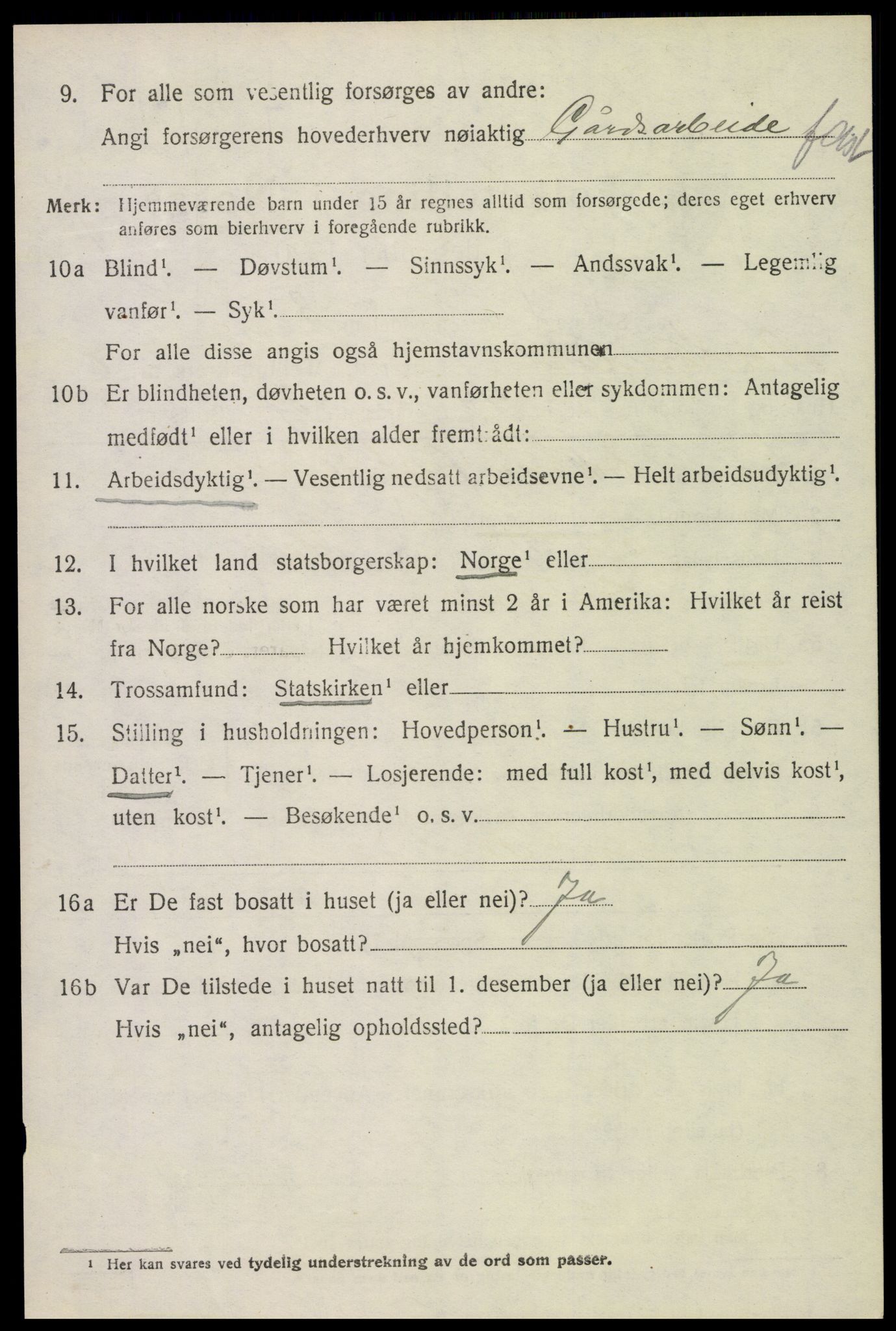 SAH, 1920 census for Nord-Odal, 1920, p. 7086