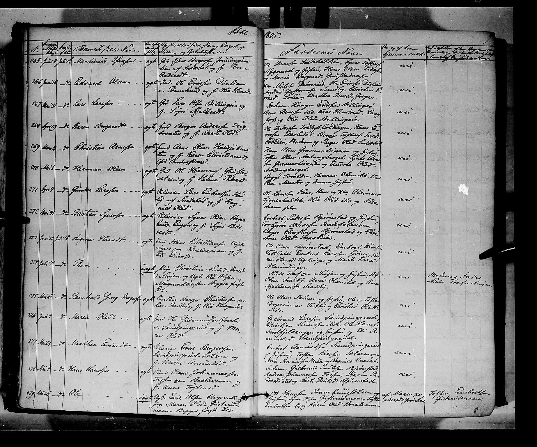 Vinger prestekontor, SAH/PREST-024/H/Ha/Haa/L0010: Parish register (official) no. 10, 1855-1861, p. 9