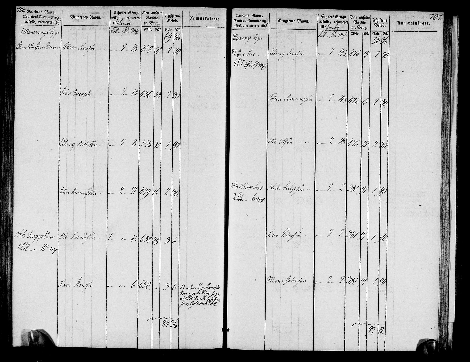 Rentekammeret inntil 1814, Realistisk ordnet avdeling, RA/EA-4070/N/Ne/Nea/L0109: Sunnhordland og Hardanger fogderi. Oppebørselsregister, 1803-1804, p. 357