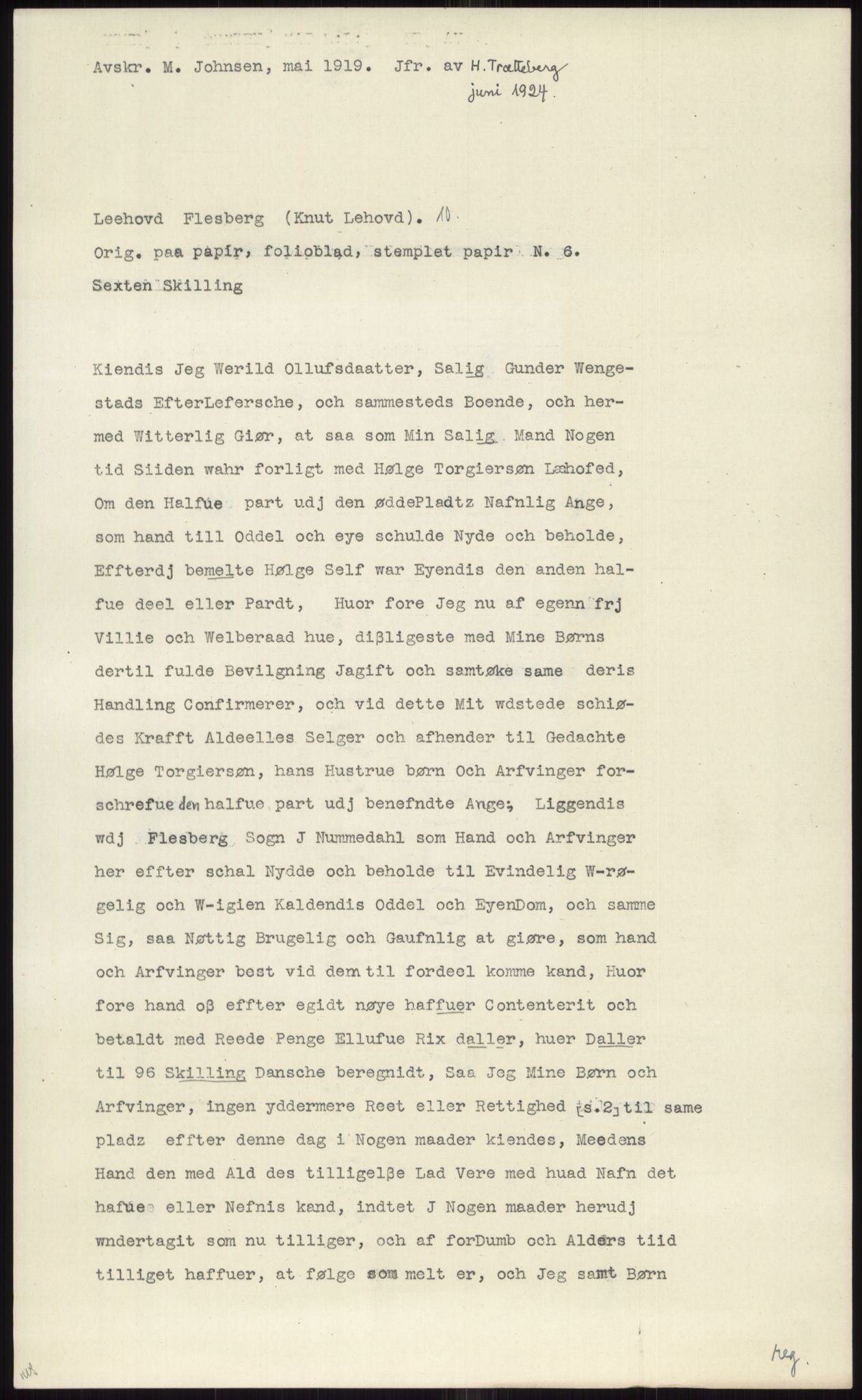 Samlinger til kildeutgivelse, Diplomavskriftsamlingen, AV/RA-EA-4053/H/Ha, p. 1179