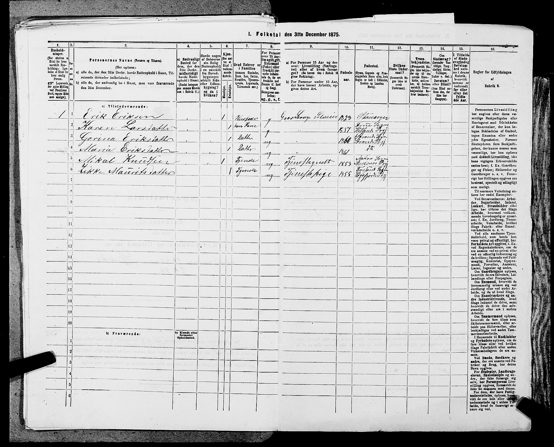 SAST, 1875 census for 1126P Hetland, 1875, p. 748