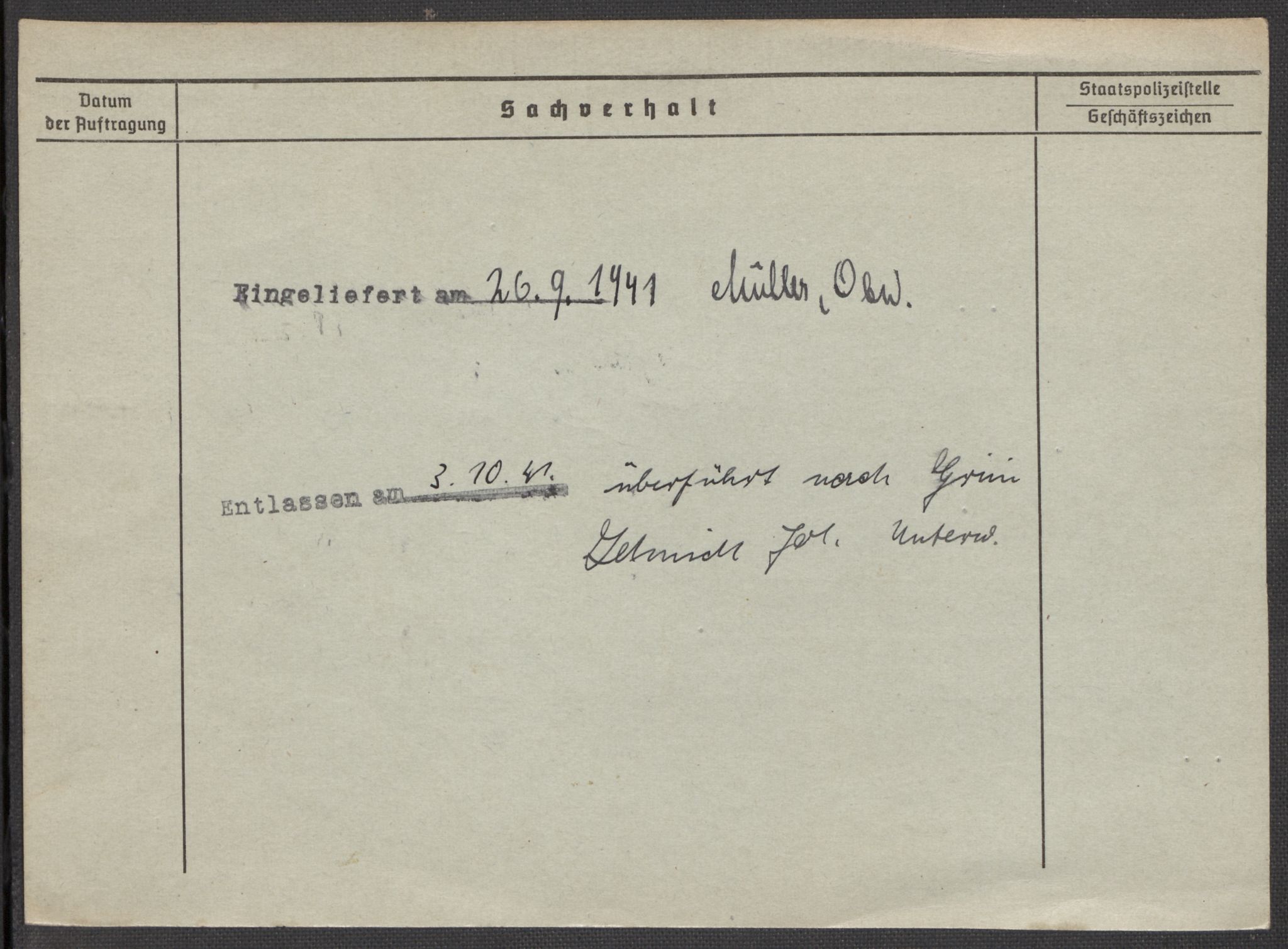 Befehlshaber der Sicherheitspolizei und des SD, RA/RAFA-5969/E/Ea/Eaa/L0001: Register over norske fanger i Møllergata 19: A-Bj, 1940-1945, p. 31