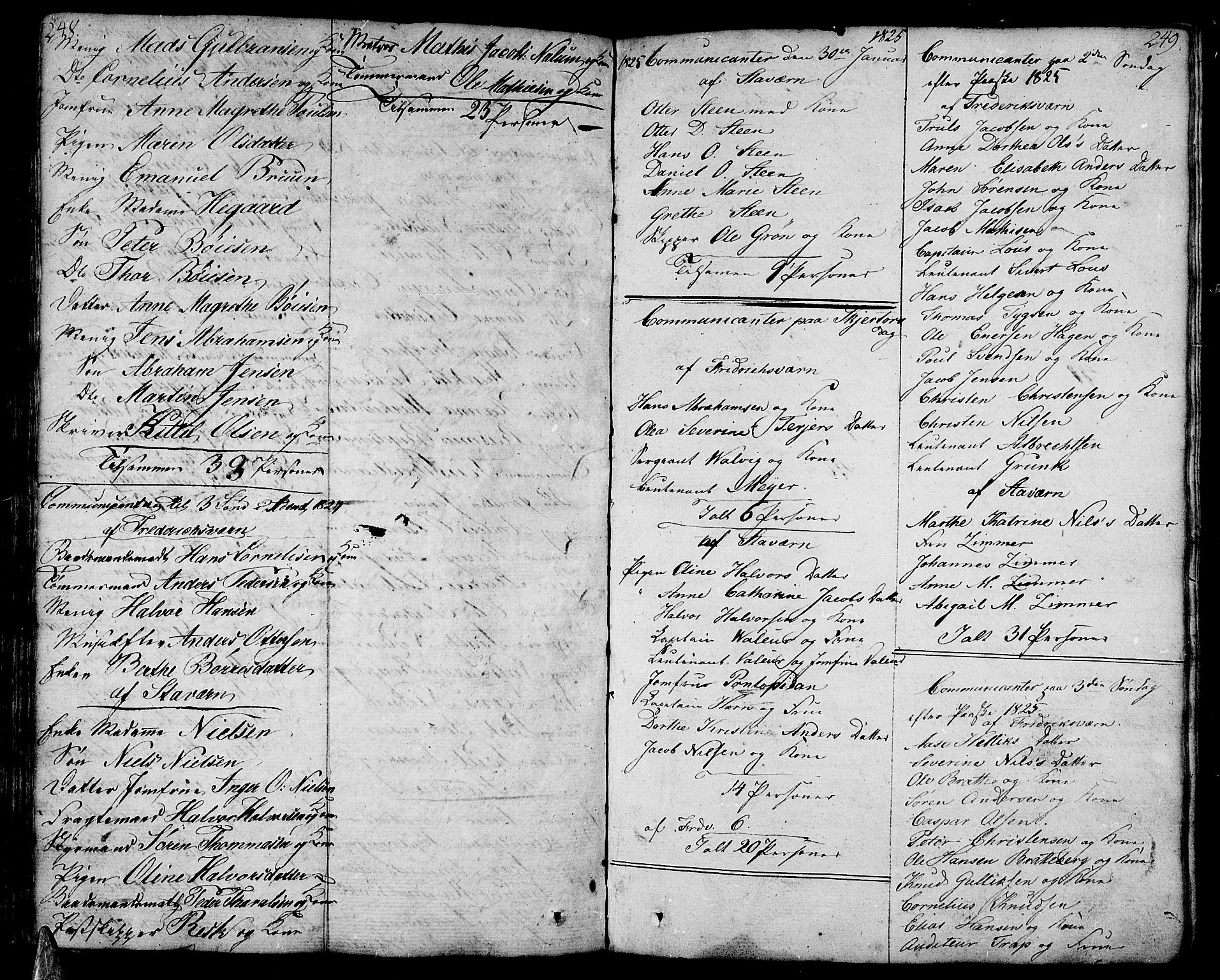 Stavern kirkebøker, AV/SAKO-A-318/F/Fa/L0004: Parish register (official) no. 4, 1809-1816, p. 248-249