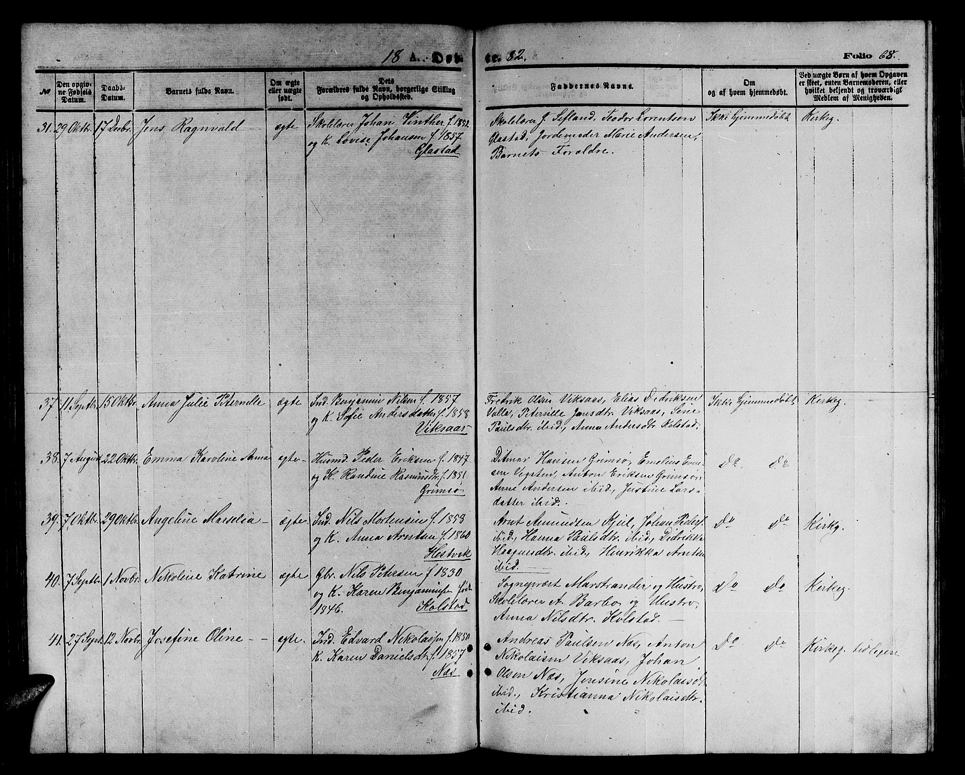 Ministerialprotokoller, klokkerbøker og fødselsregistre - Nordland, AV/SAT-A-1459/816/L0252: Parish register (copy) no. 816C02, 1871-1885, p. 68